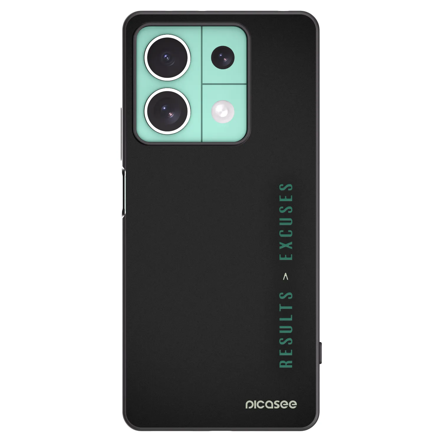 Picasee husă neagră din silicon pentru Xiaomi Redmi Note 13 5G - Results x Excuses