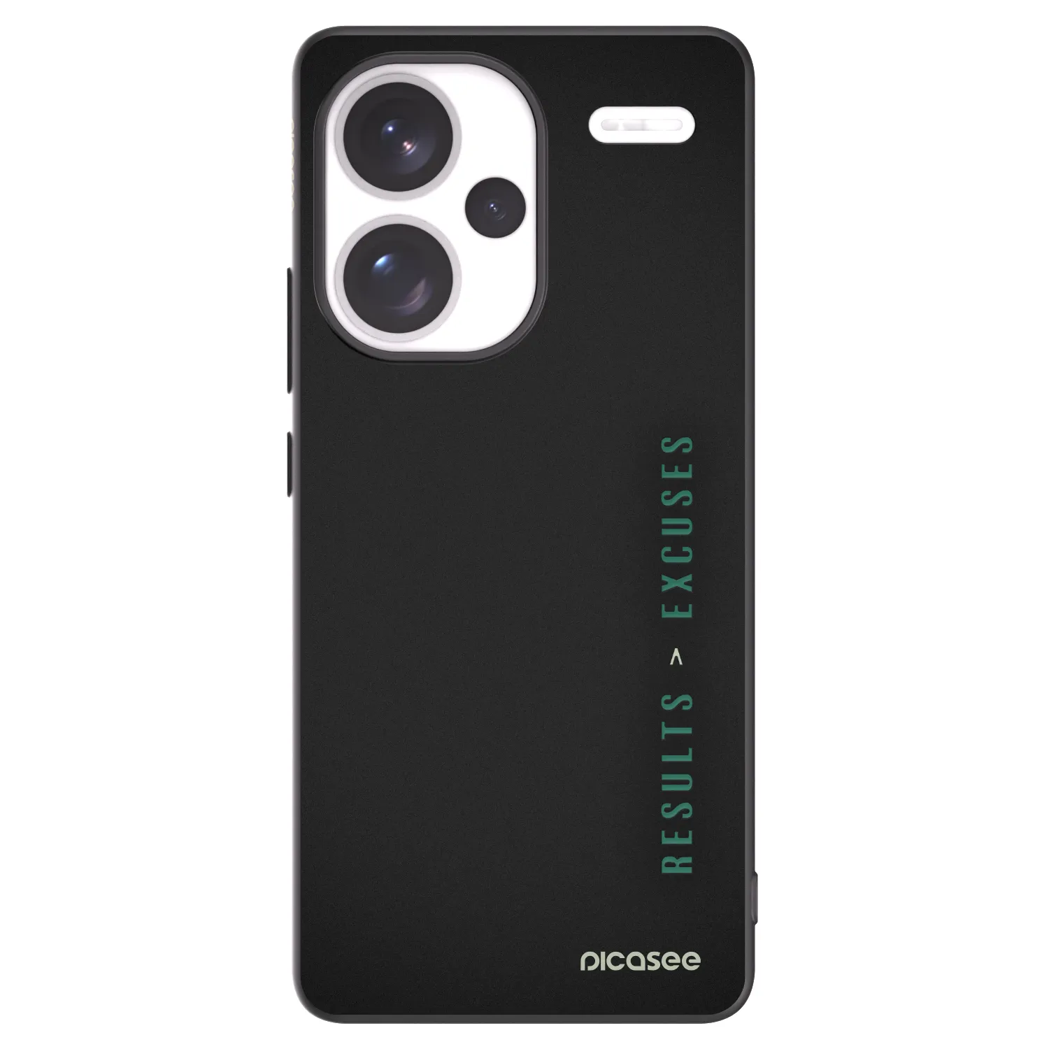 Picasee husă neagră din silicon pentru Xiaomi Redmi Note 13 Pro+ 5G - Results x Excuses