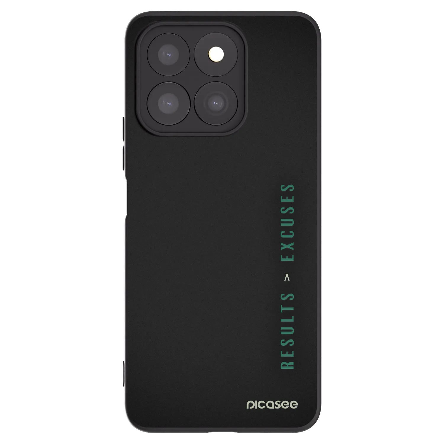 Picasee husă neagră din silicon pentru Honor X8b - Results x Excuses