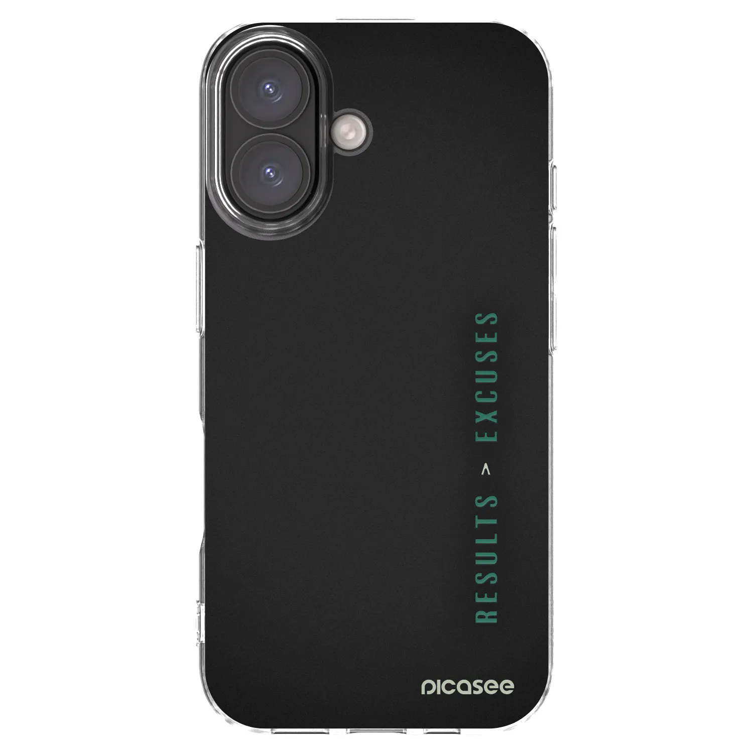 Picasee husă transparentă din silicon pentru Apple iPhone 16 - Results x Excuses