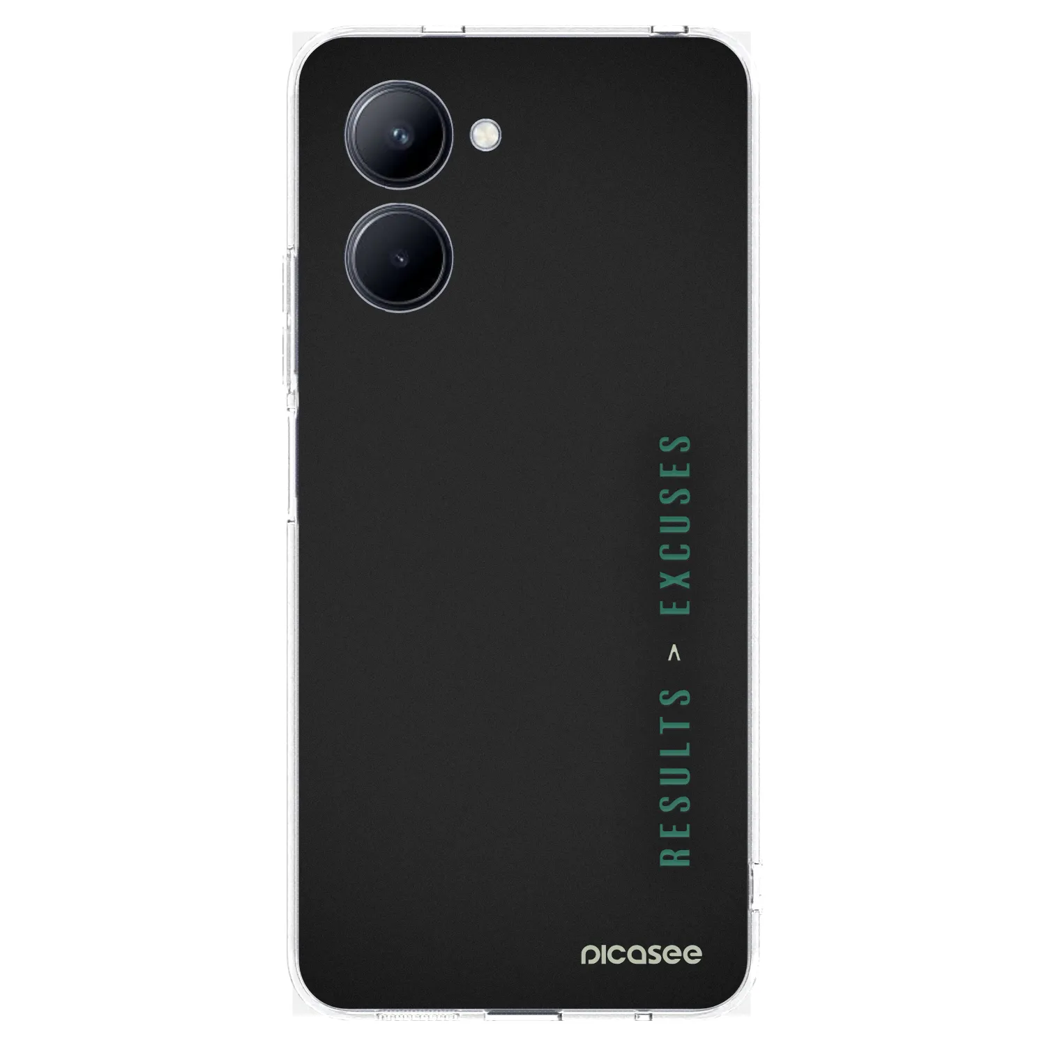 Picasee husă transparentă din silicon pentru Realme C33 (2023) - Results x Excuses