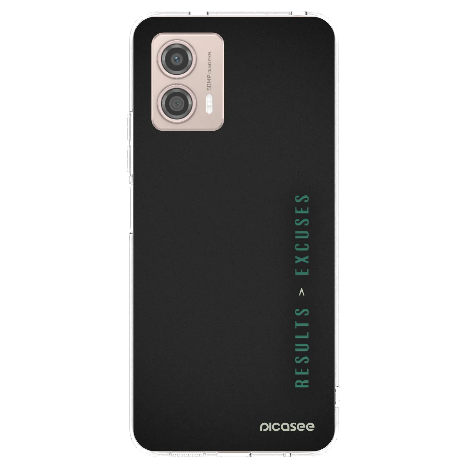 Picasee husă transparentă din silicon pentru Motorola Moto G53 5G - Results x Excuses