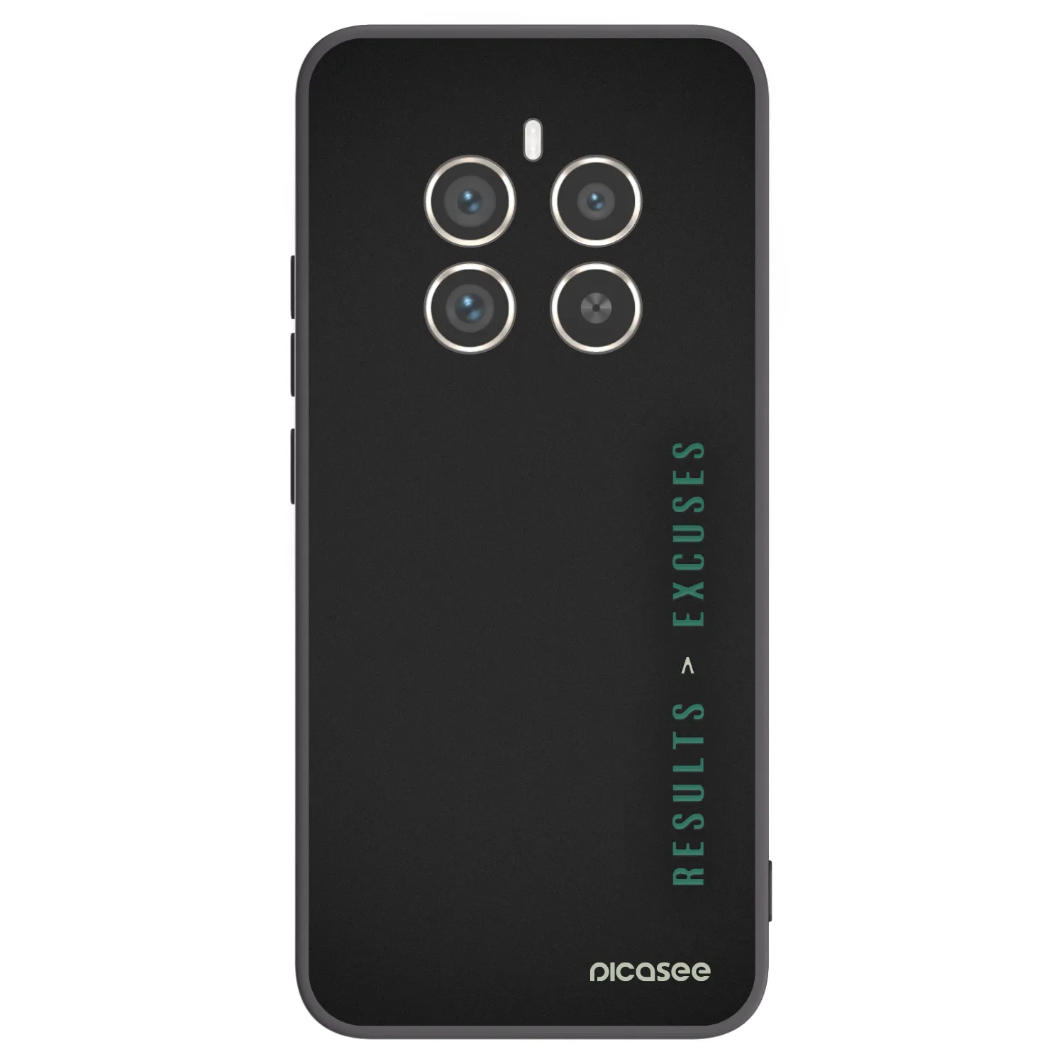Picasee husă neagră din silicon pentru Realme 12 Pro 5G - Results x Excuses