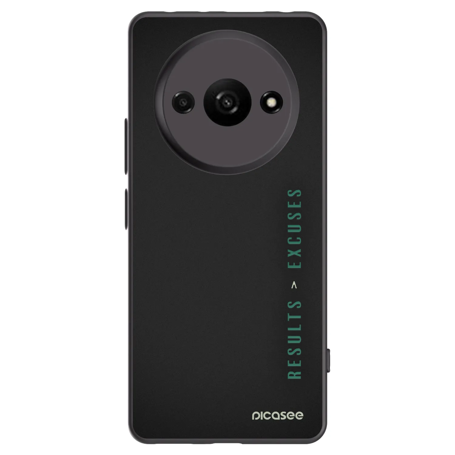 Picasee husă neagră din silicon pentru Xiaomi Redmi A3 - Results x Excuses