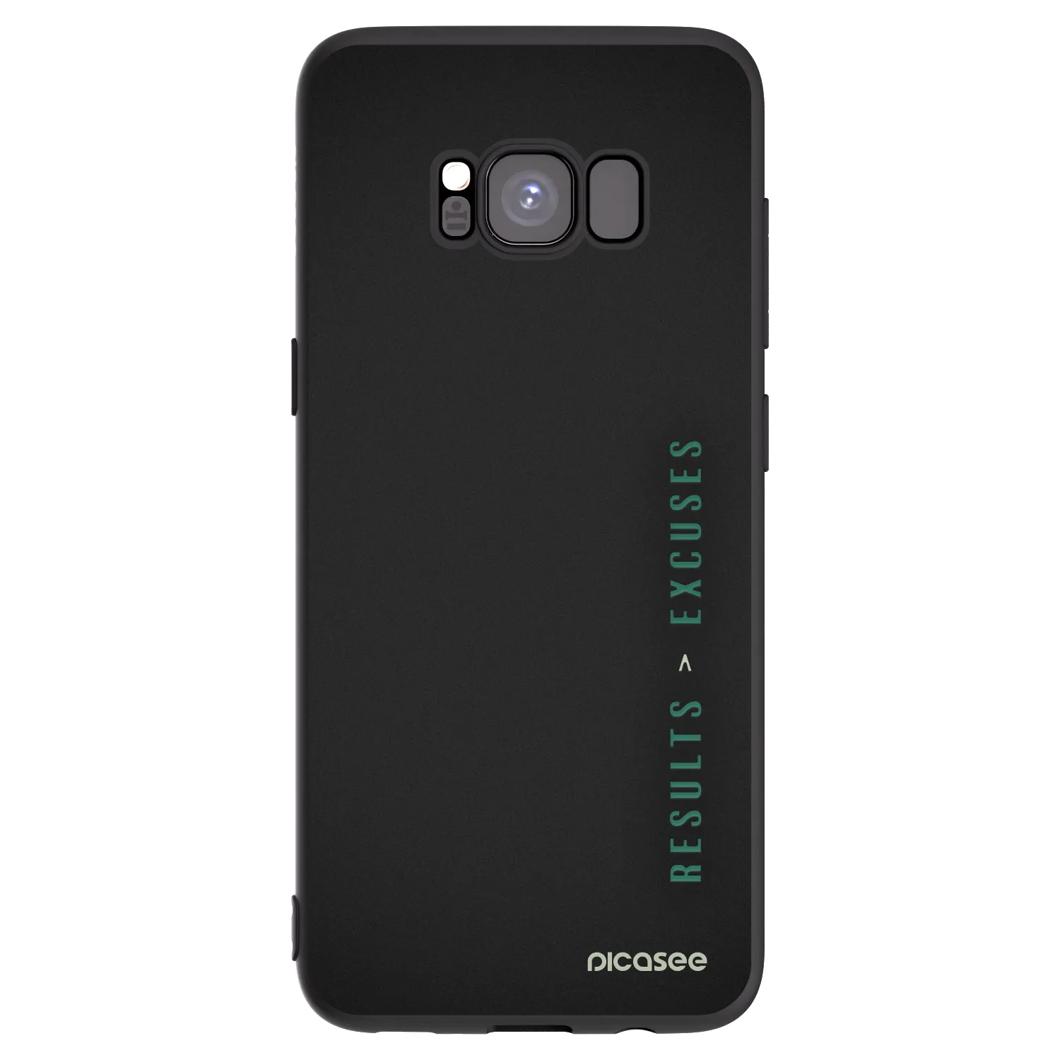 Picasee husă neagră din silicon pentru Samsung Galaxy S8 G950F - Results x Excuses