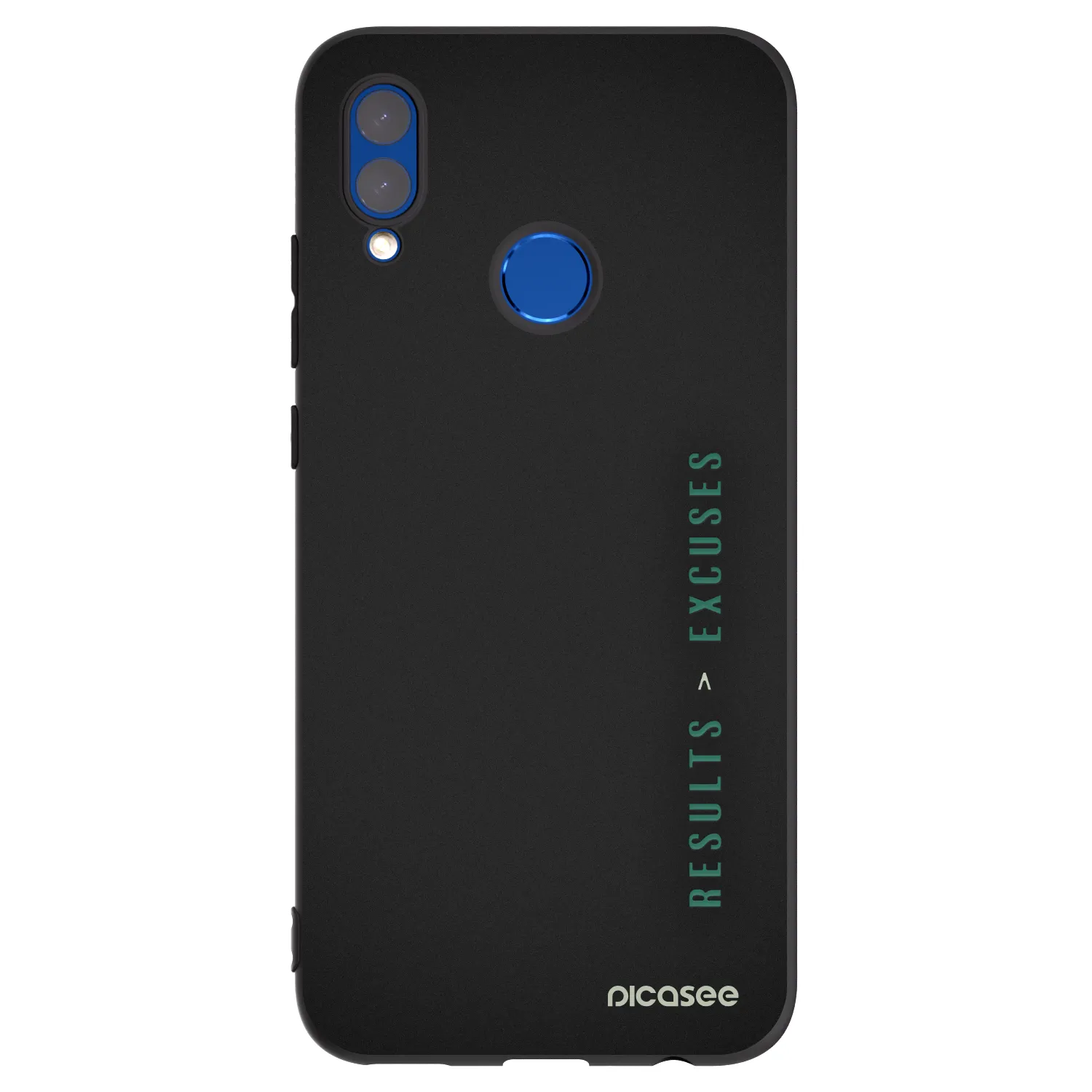 Picasee husă neagră din silicon pentru Honor 10 Lite - Results x Excuses