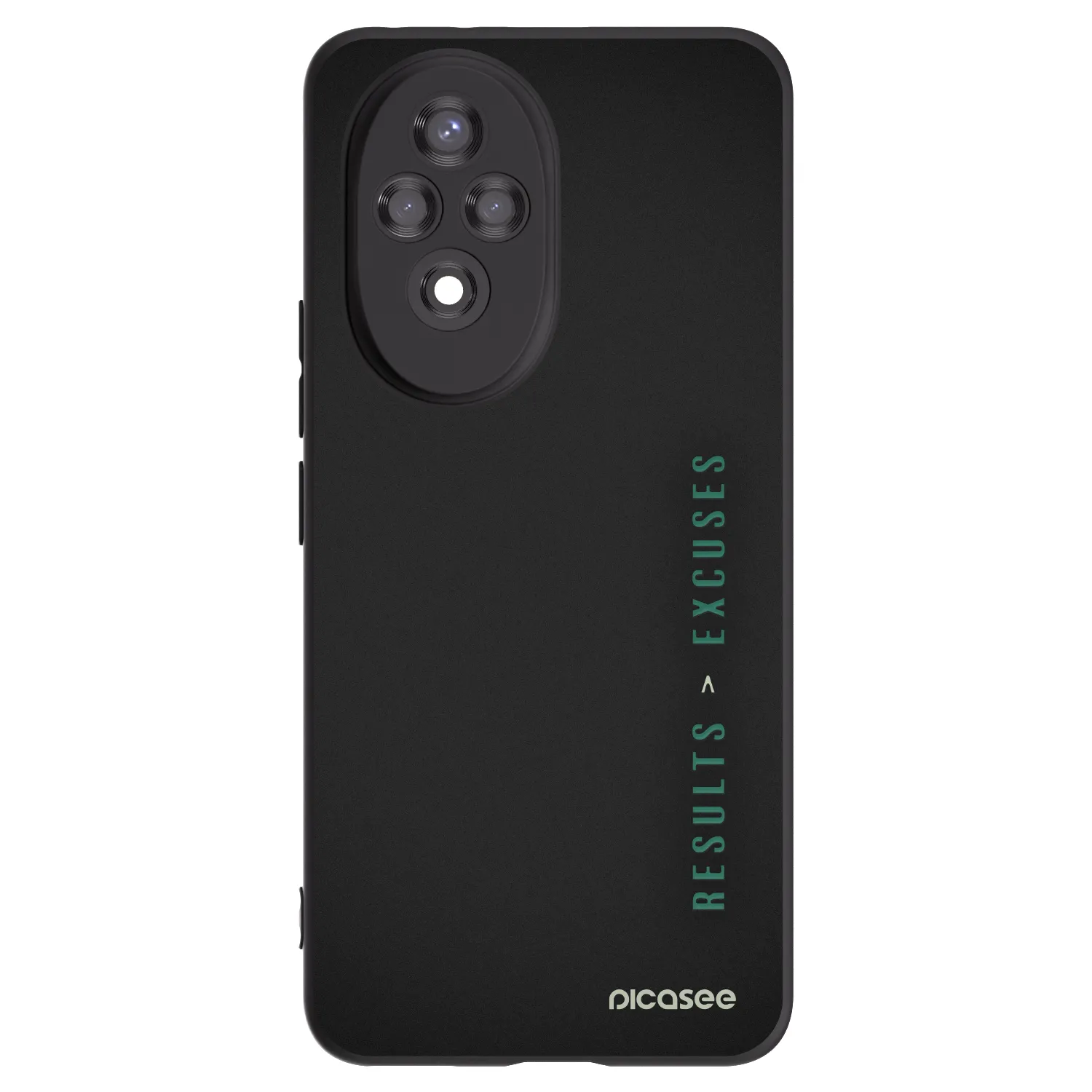 Picasee husă neagră din silicon pentru Honor 200 5G - Results x Excuses