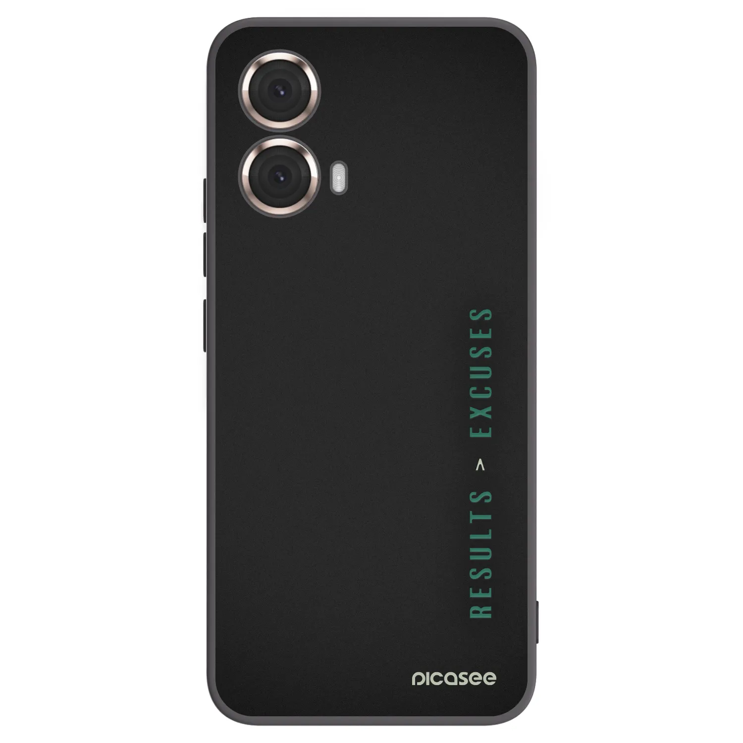 Picasee husă neagră din silicon pentru Motorola Moto G85 - Results x Excuses
