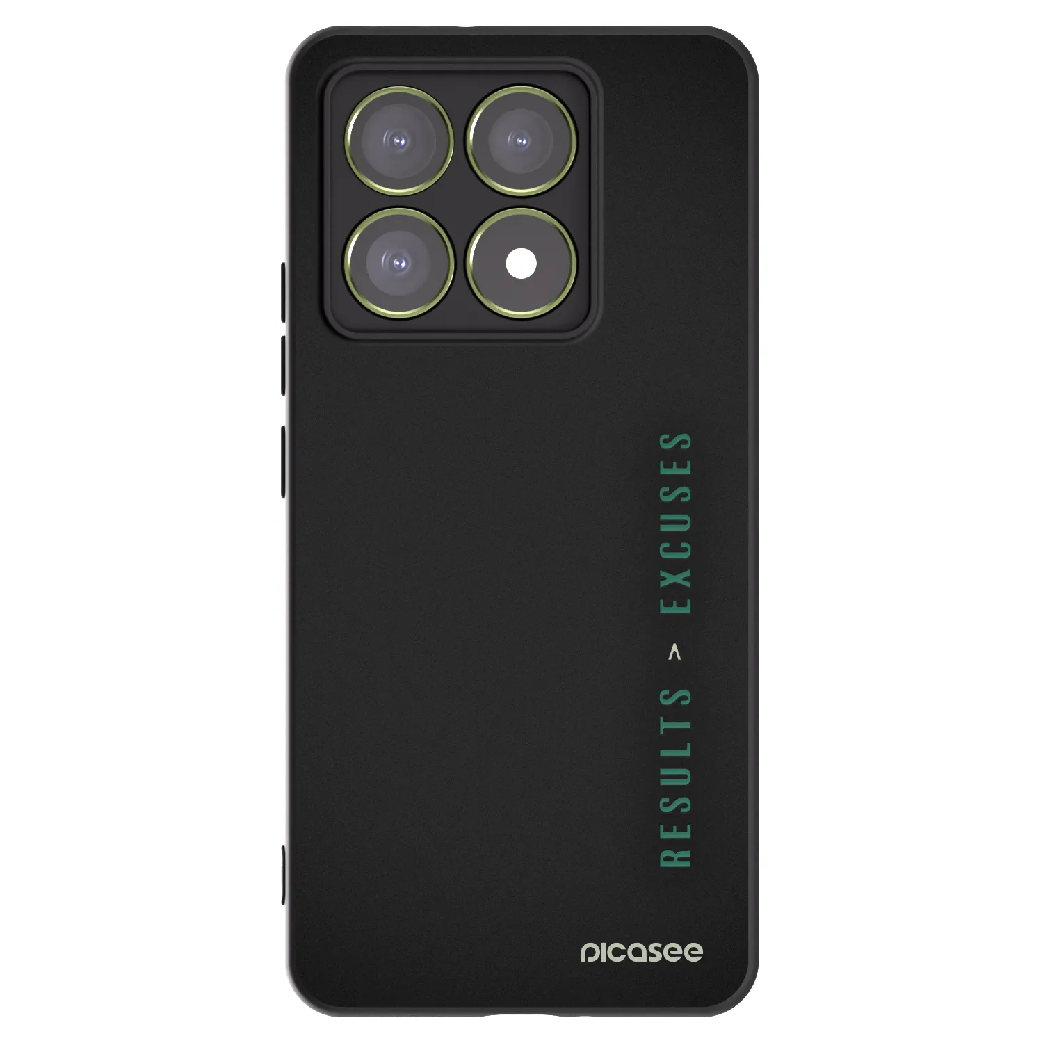 Picasee husă neagră din silicon pentru Xiaomi 14T - Results x Excuses
