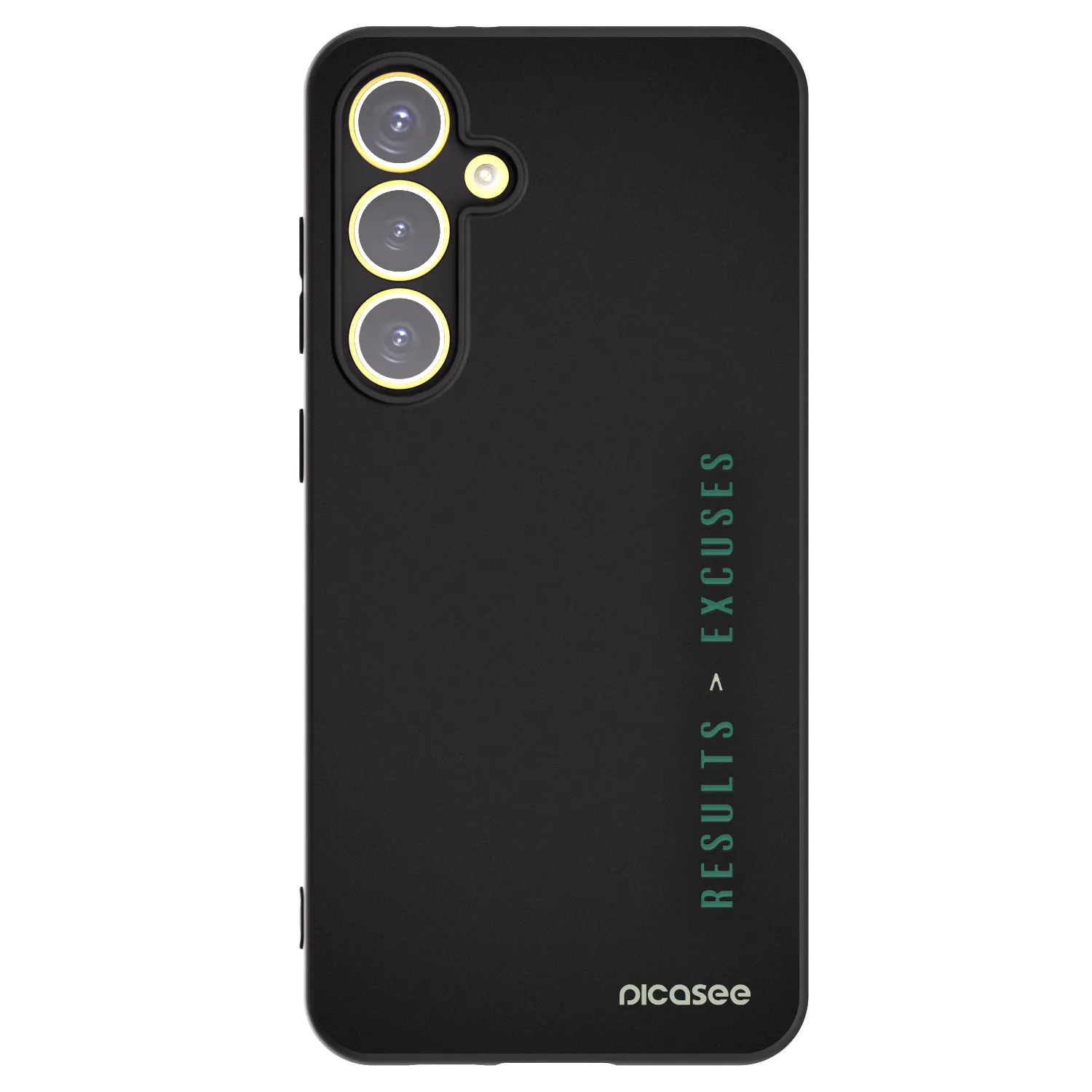 Picasee husă neagră din silicon pentru Samsung Galaxy S24 FE S721B - Results x Excuses