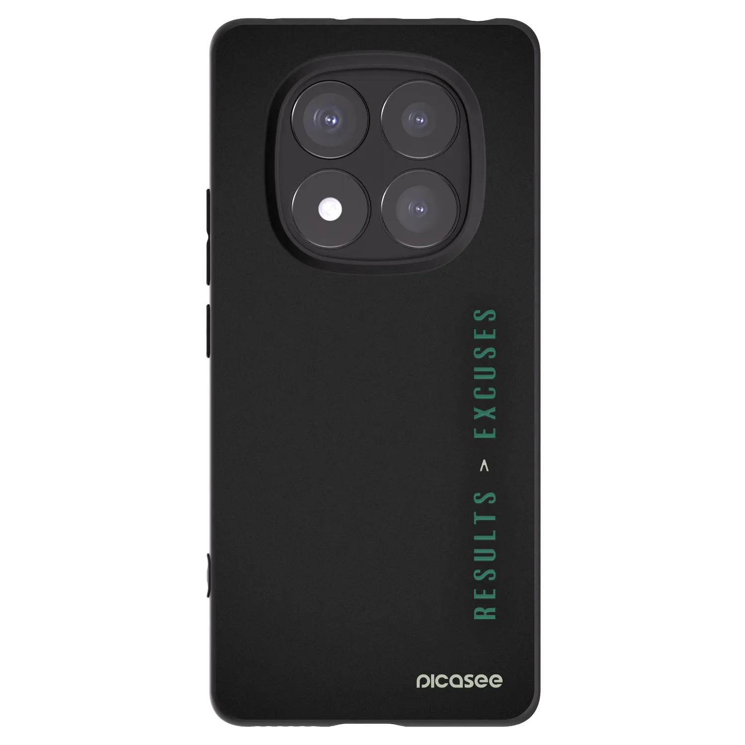 Picasee husă neagră din silicon pentru Xiaomi Redmi Note 14 Pro+ 5G - Results x Excuses