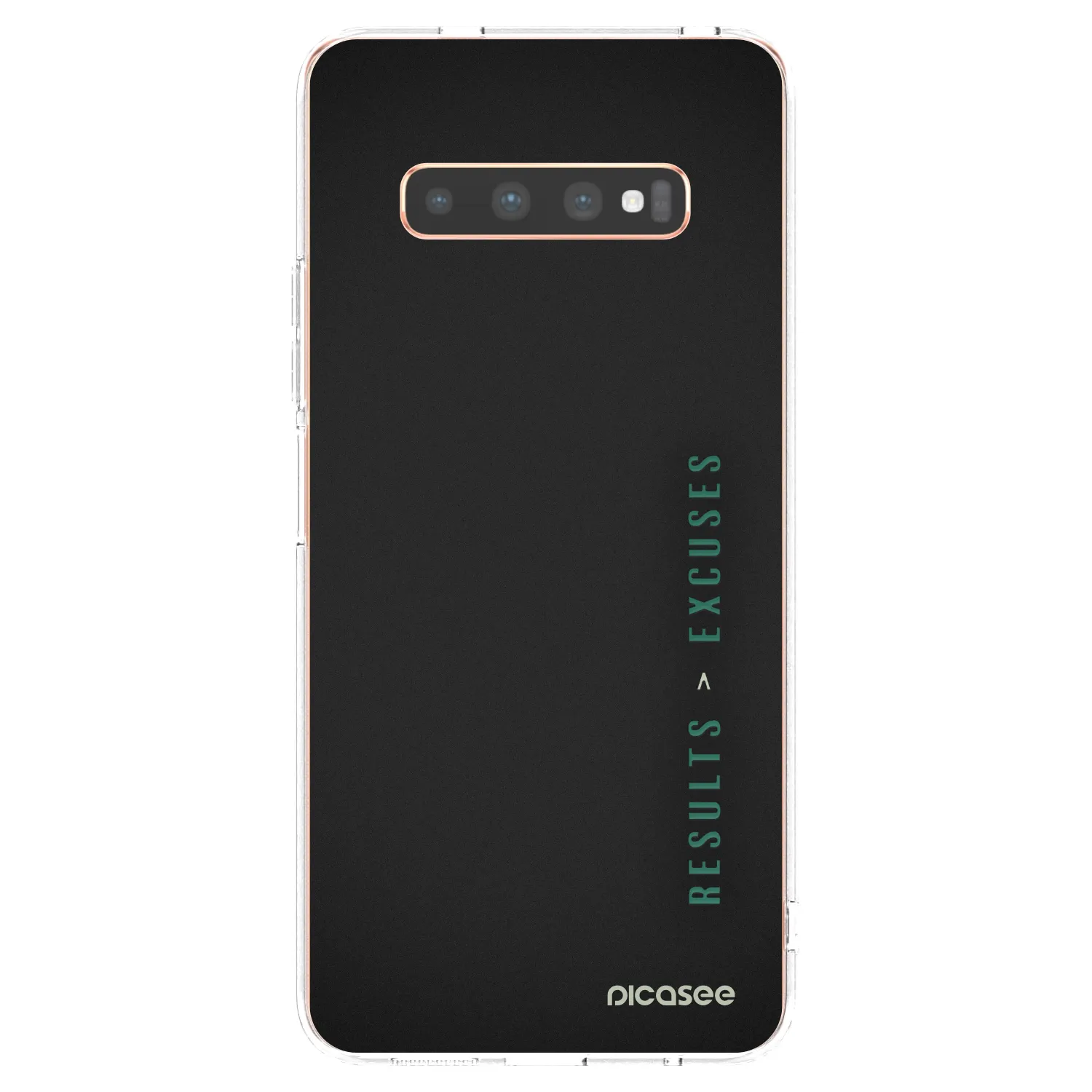 Picasee husă transparentă din silicon pentru Samsung Galaxy S10 Plus G975 - Results x Excuses