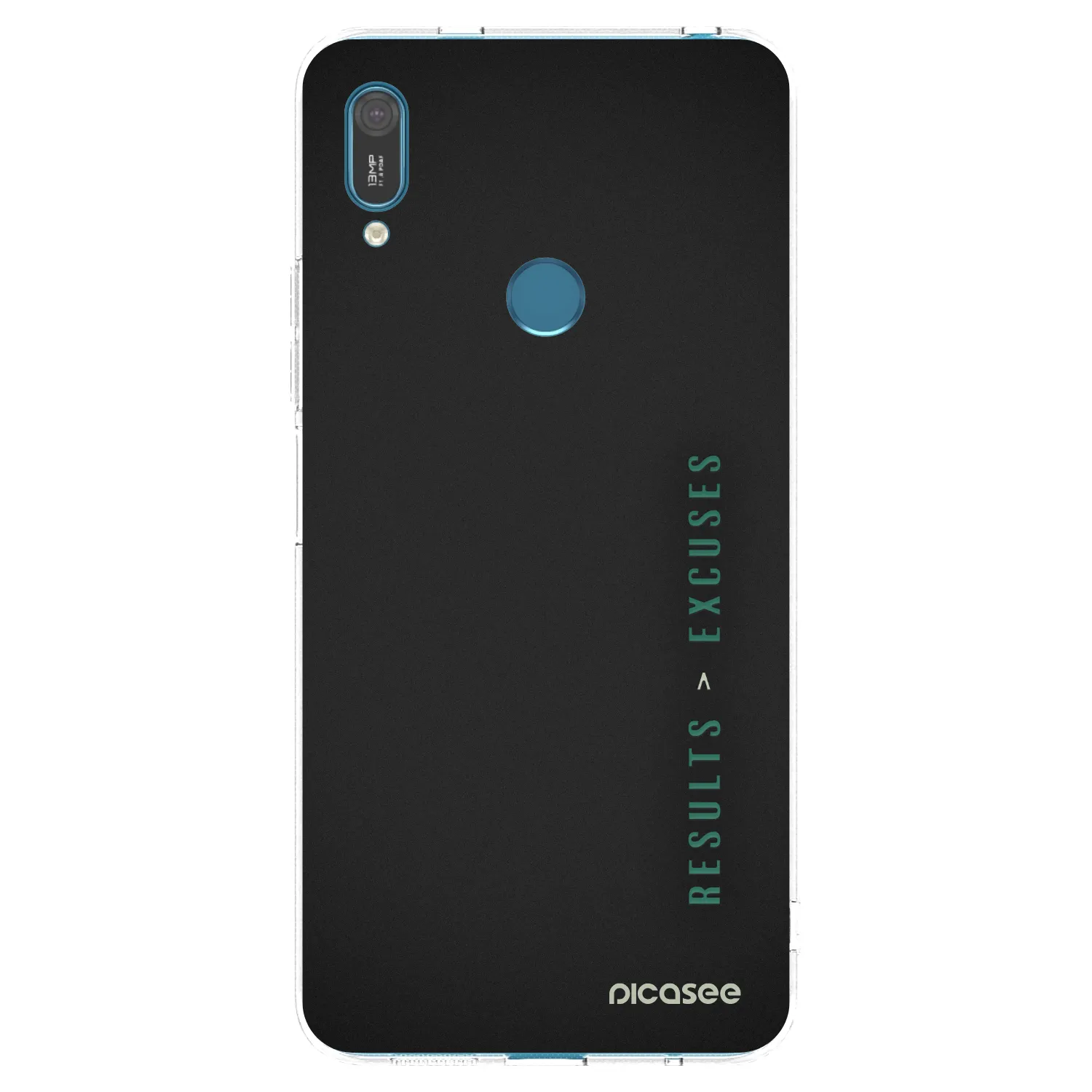 Picasee husă transparentă din silicon pentru Huawei Y7 2019 - Results x Excuses