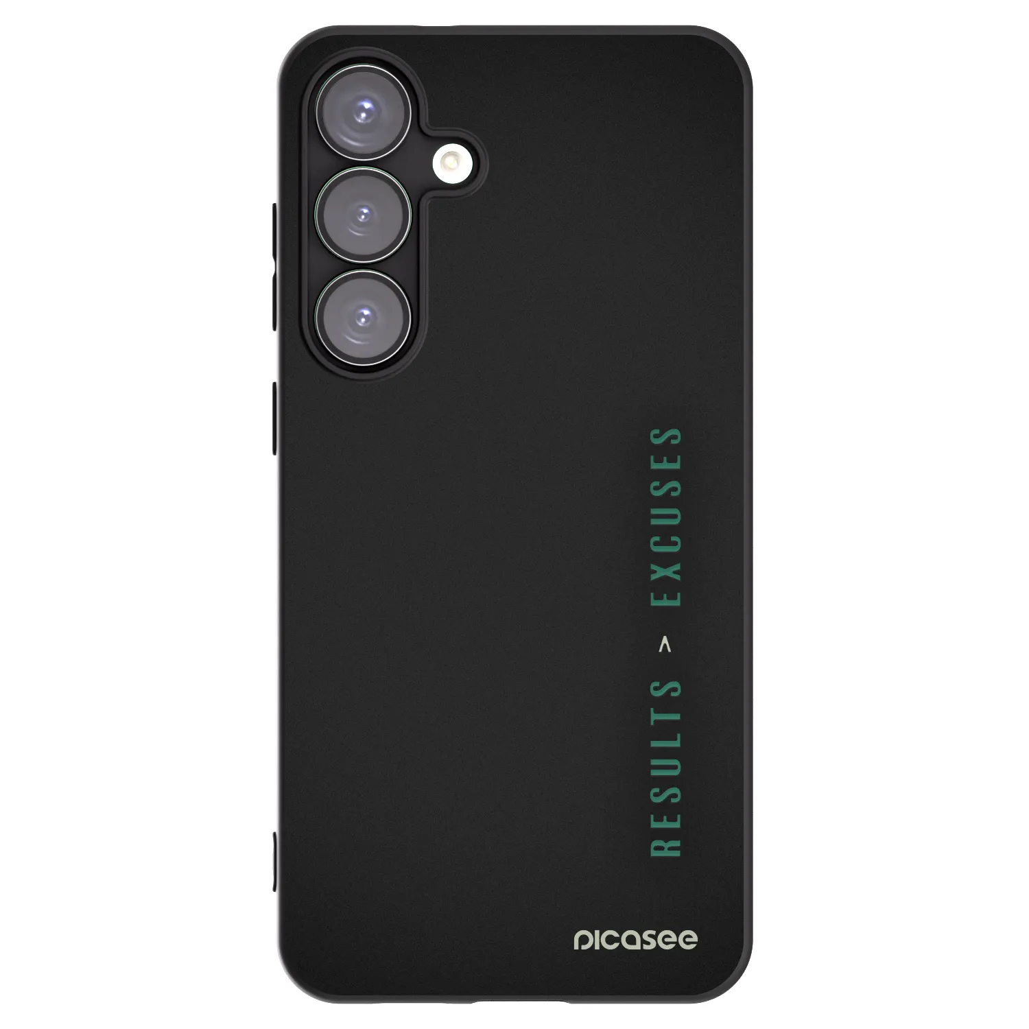 Picasee husă neagră din silicon pentru Samsung Galaxy S25+ 5G - Results x Excuses