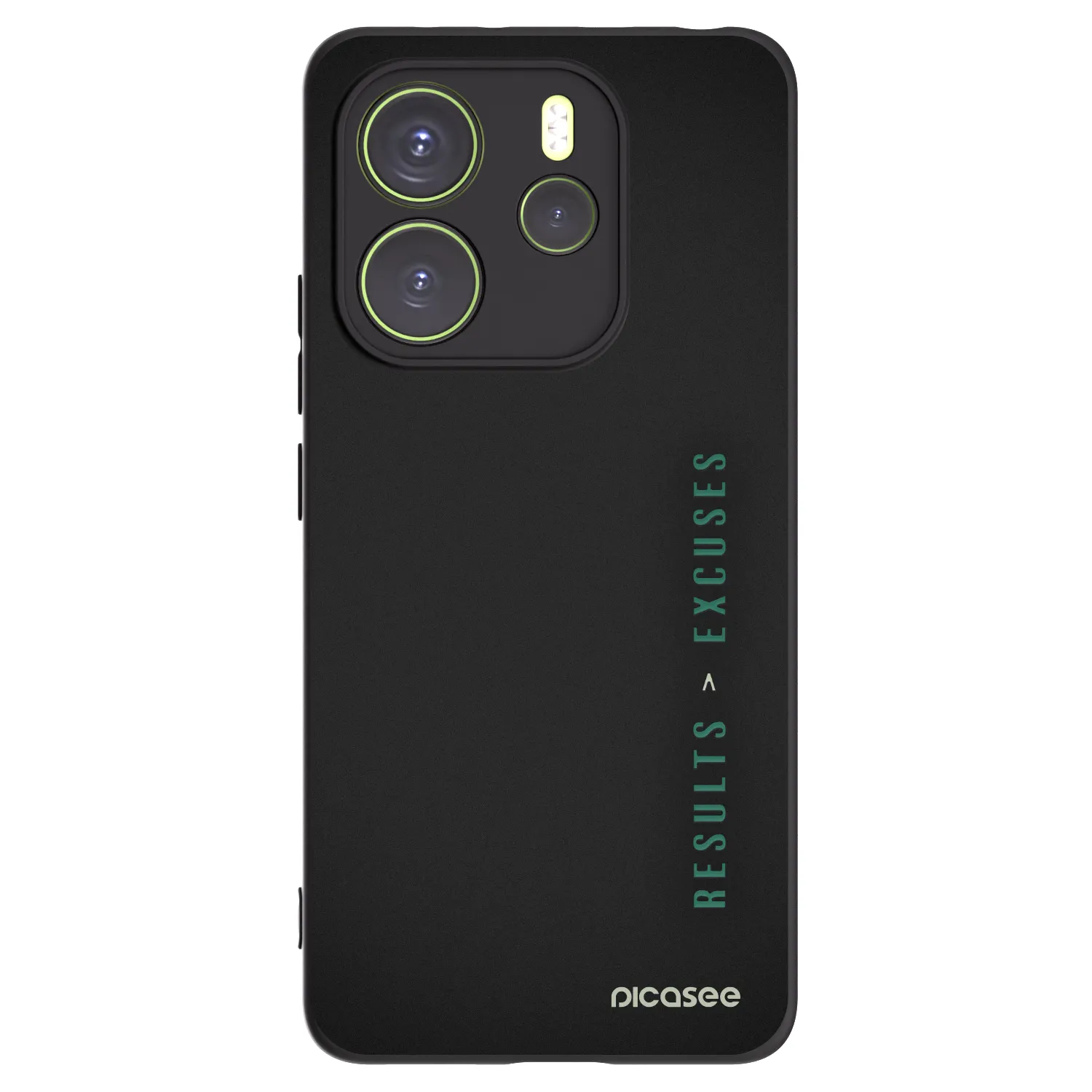Picasee husă neagră din silicon pentru Xiaomi Redmi Note 14 4G - Results x Excuses