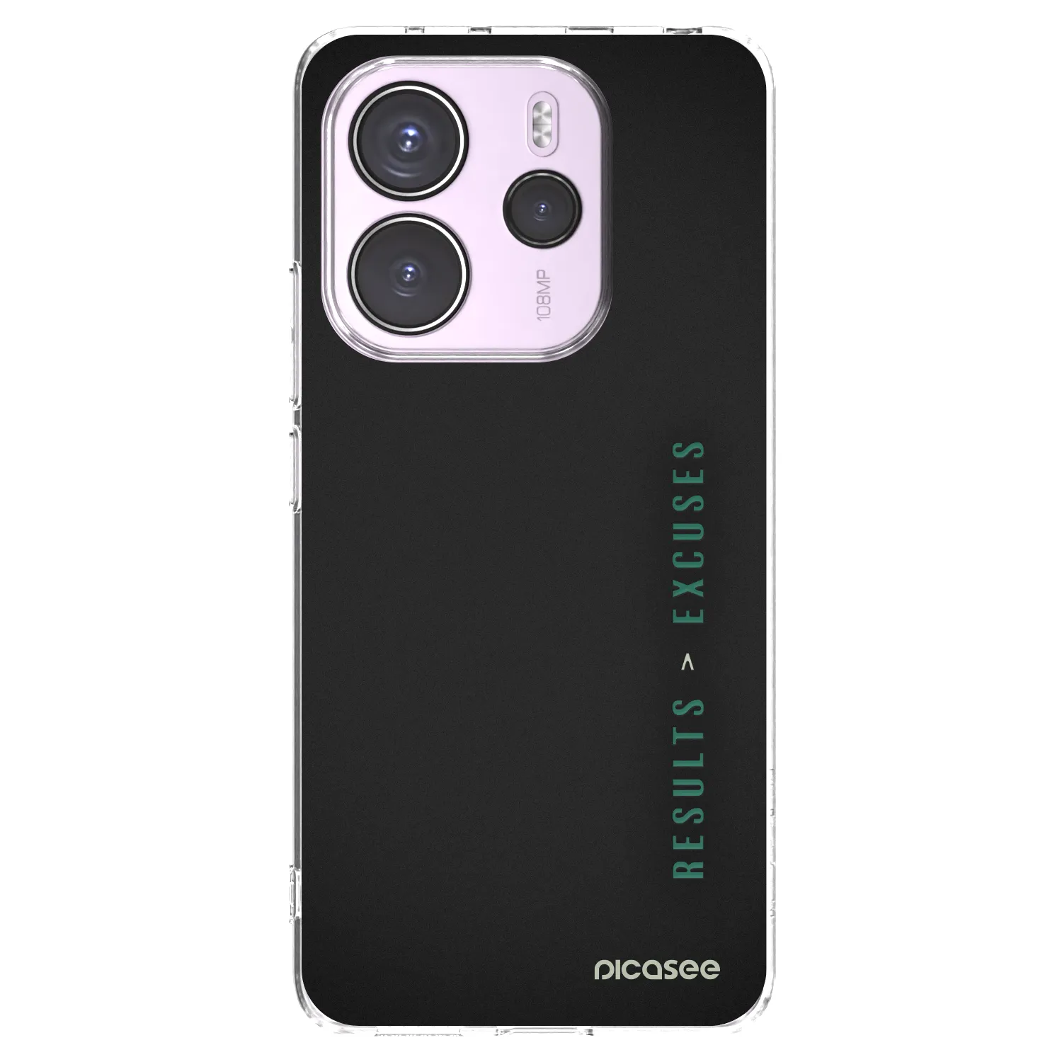 Picasee husă transparentă din silicon pentru Xiaomi Redmi Note 14 4G - Results x Excuses