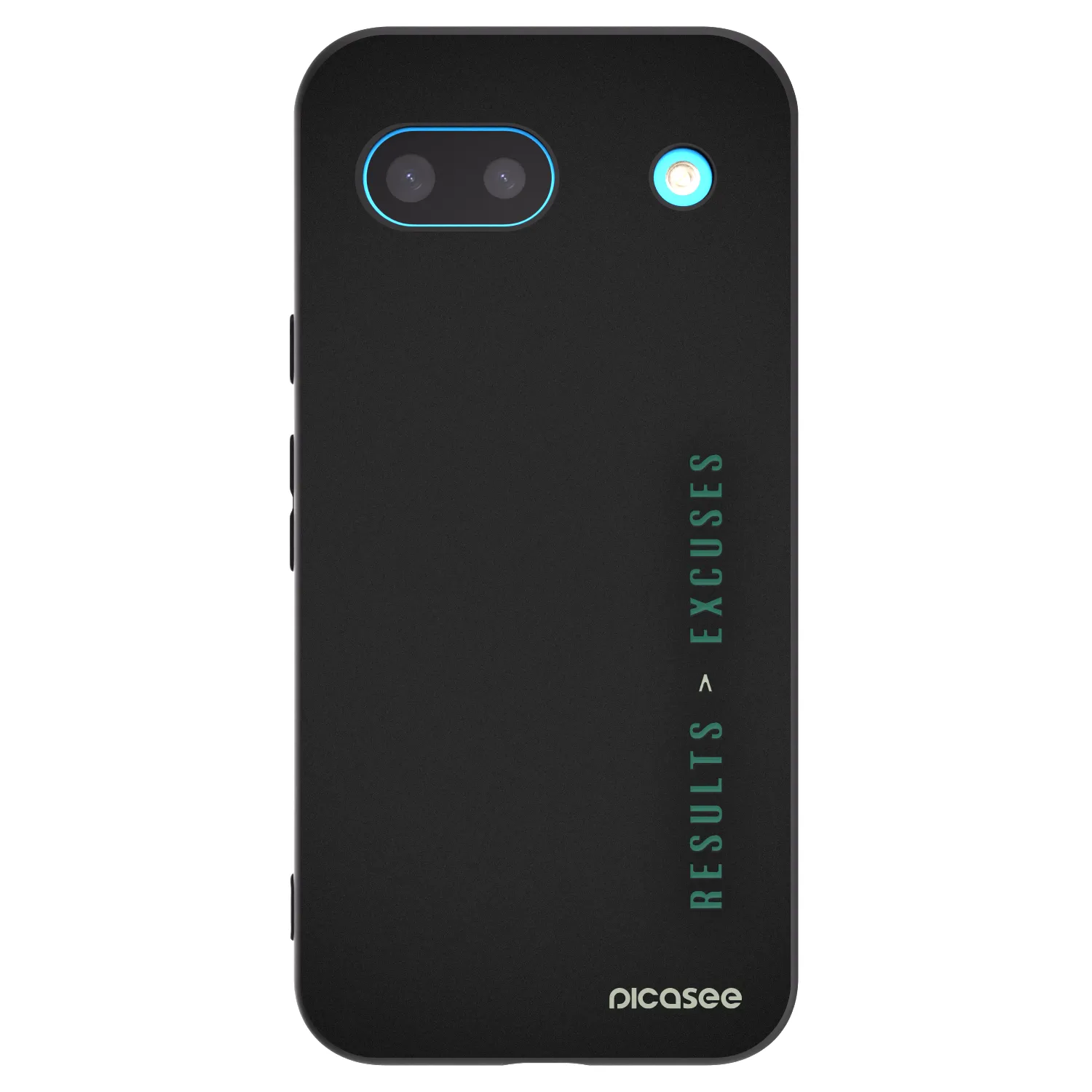 Picasee husă neagră din silicon pentru Google Pixel 8a - Results x Excuses