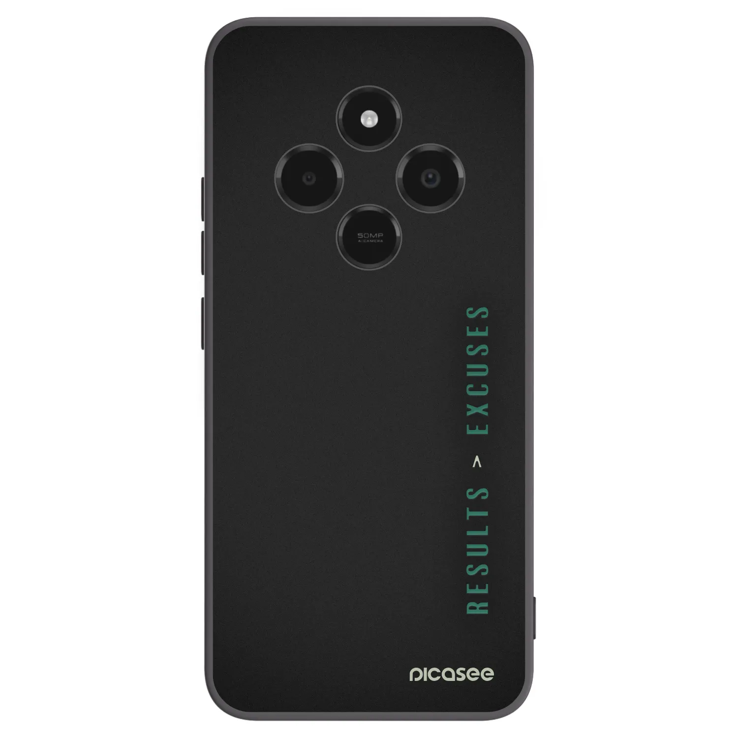 Picasee husă neagră din silicon pentru Xiaomi Poco C75 - Results x Excuses