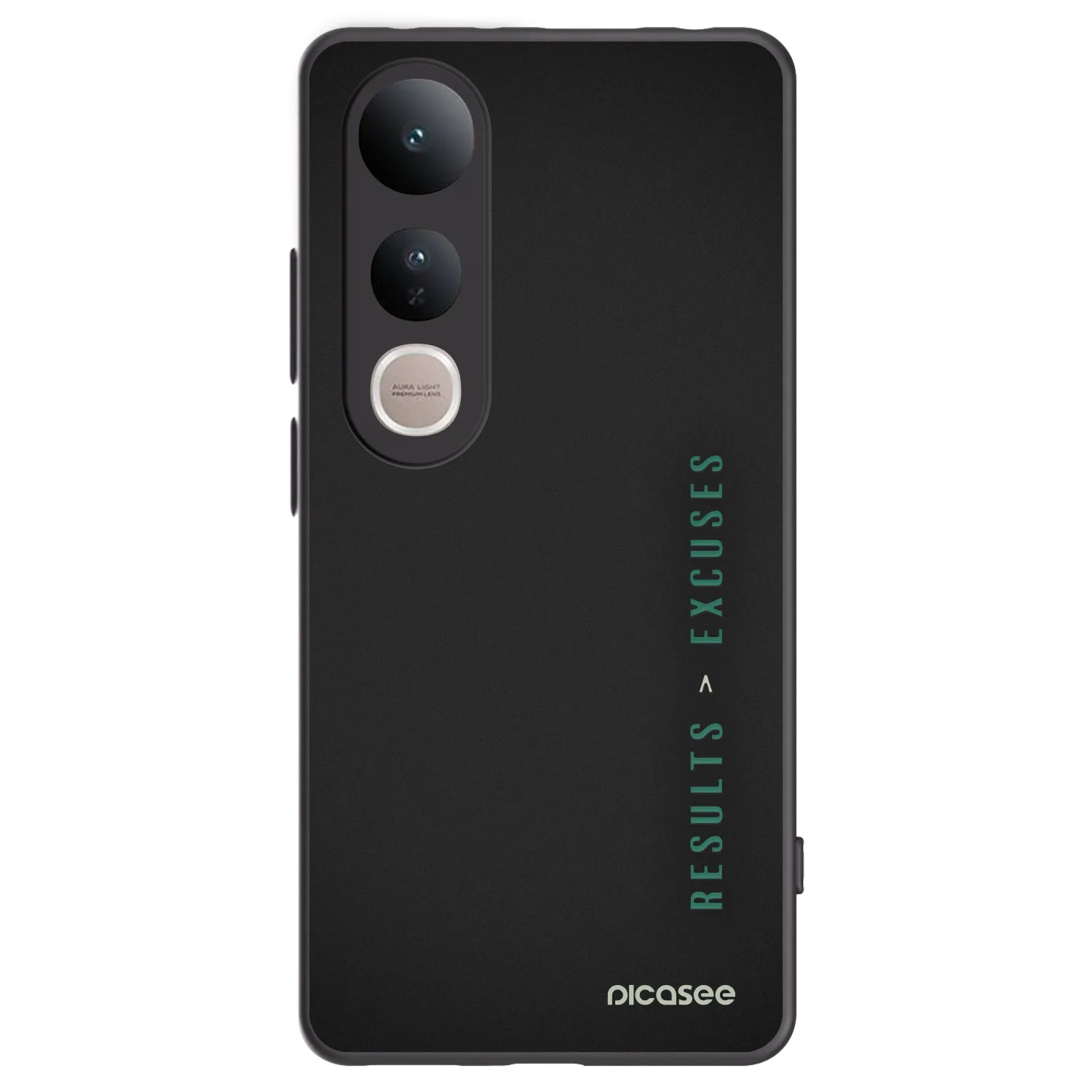 Picasee husă neagră din silicon pentru Vivo V50 Lite 5G - Results x Excuses