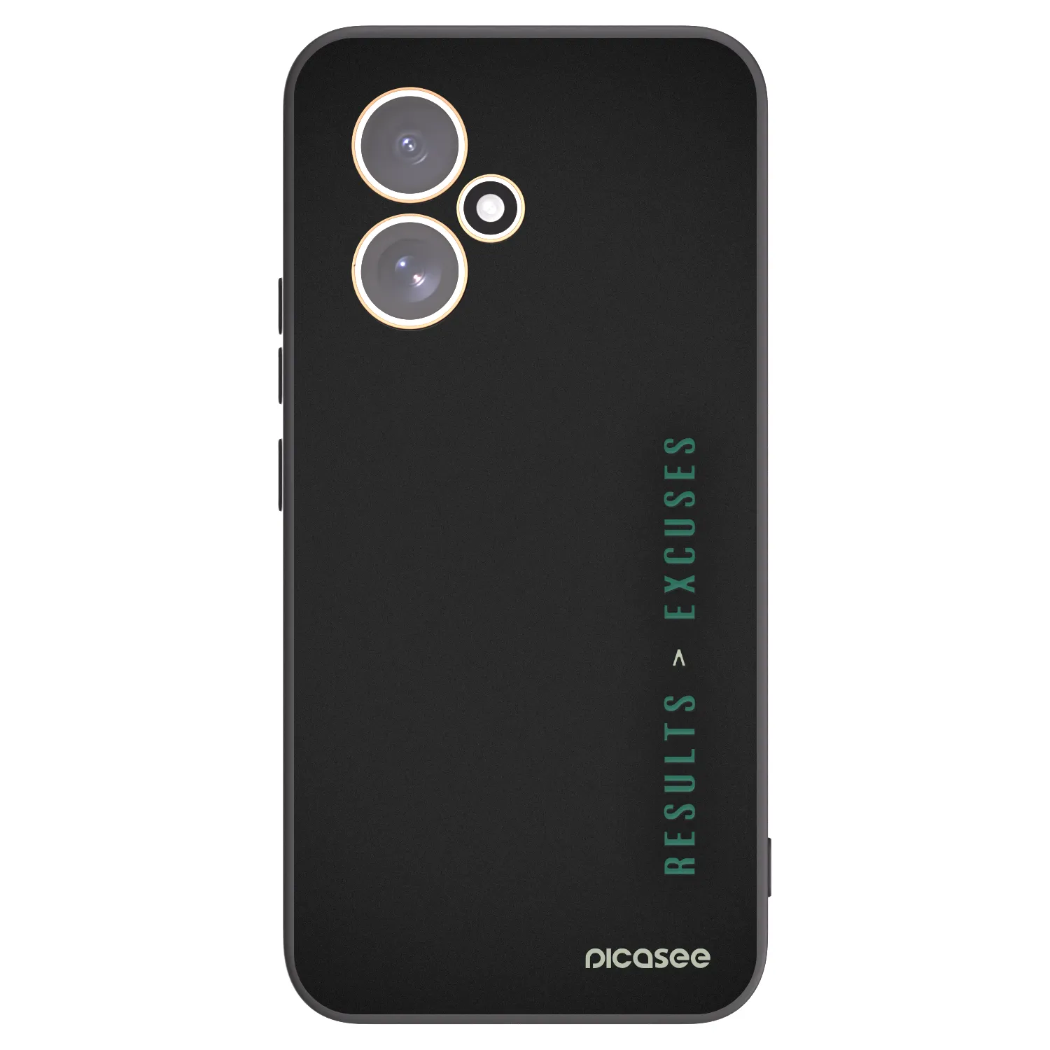 Picasee husă neagră din silicon pentru Honor 400 5G - Results x Excuses