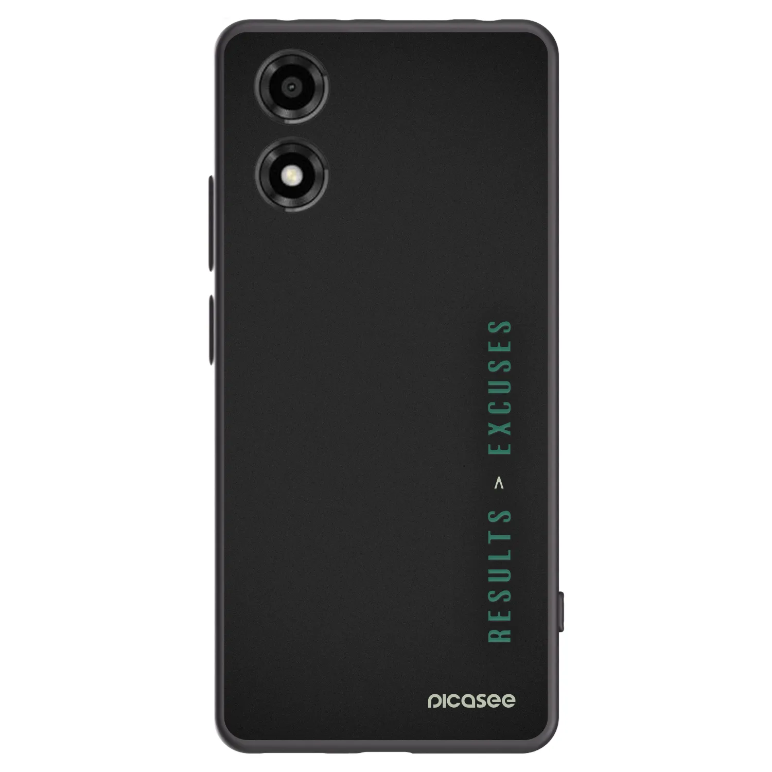 Picasee husă neagră din silicon pentru Motorola Moto E14 - Results x Excuses