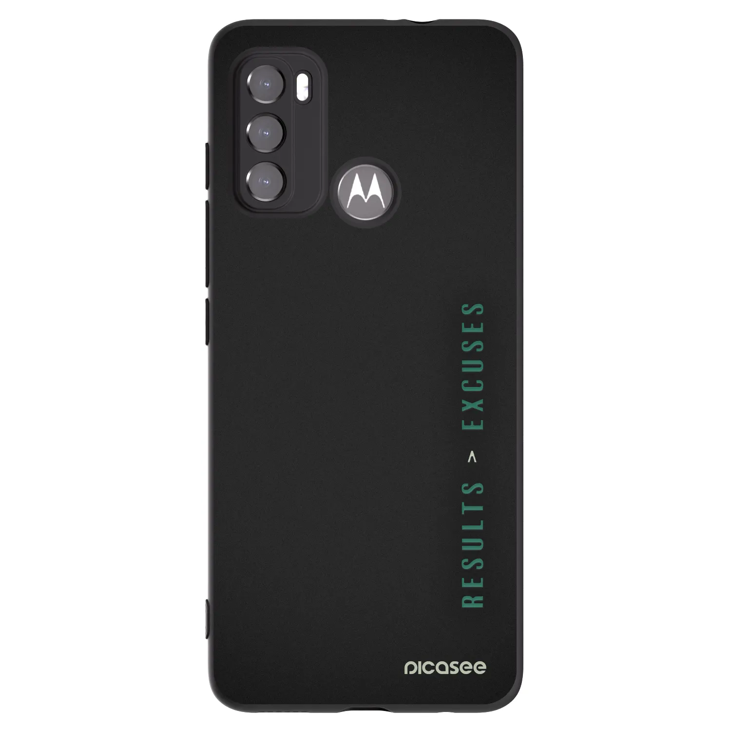 Picasee husă neagră din silicon pentru Motorola Edge 60 5G - Results x Excuses