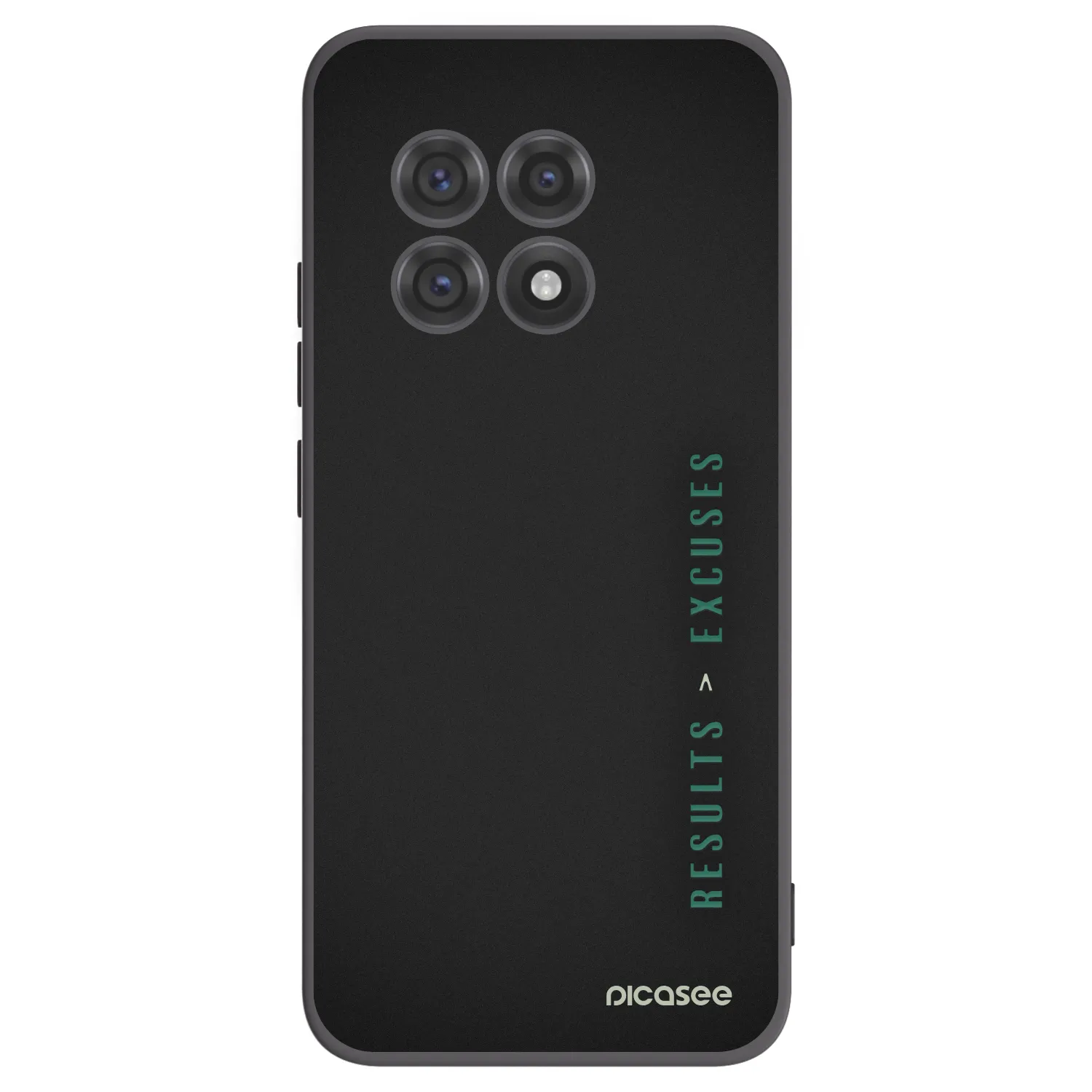 Picasee husă neagră din silicon pentru OnePlus 13R 5G - Results x Excuses