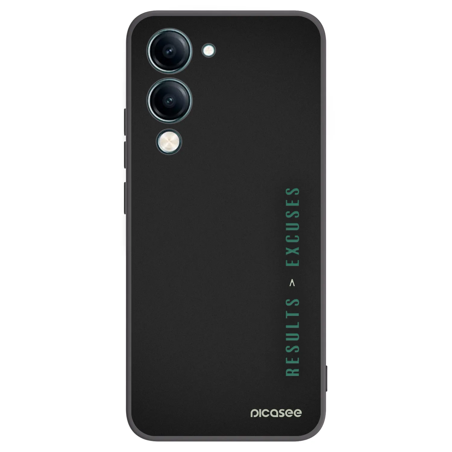 Picasee husă neagră din silicon pentru Vivo Y29s 5G - Results x Excuses