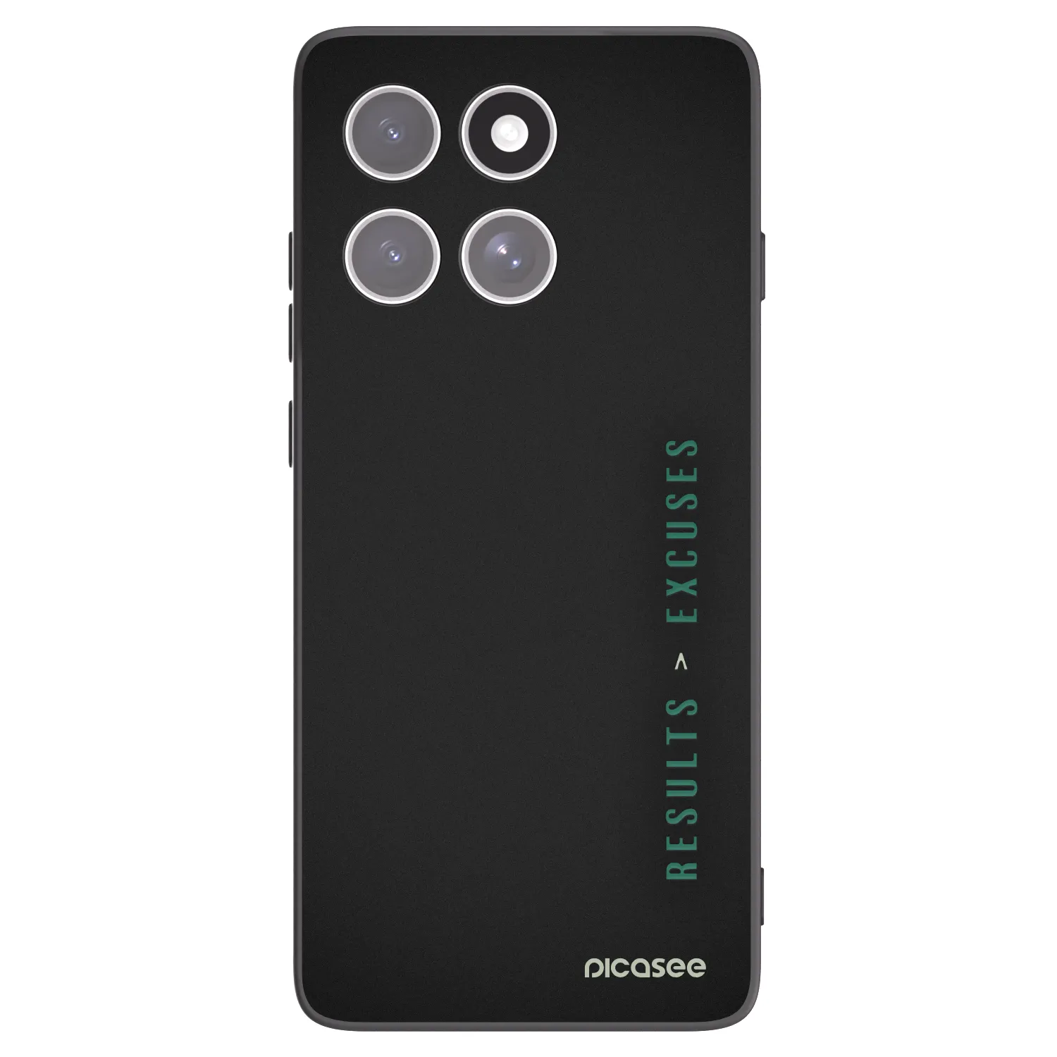 Picasee husă neagră din silicon pentru Motorola Edge 60 Fusion - Results x Excuses