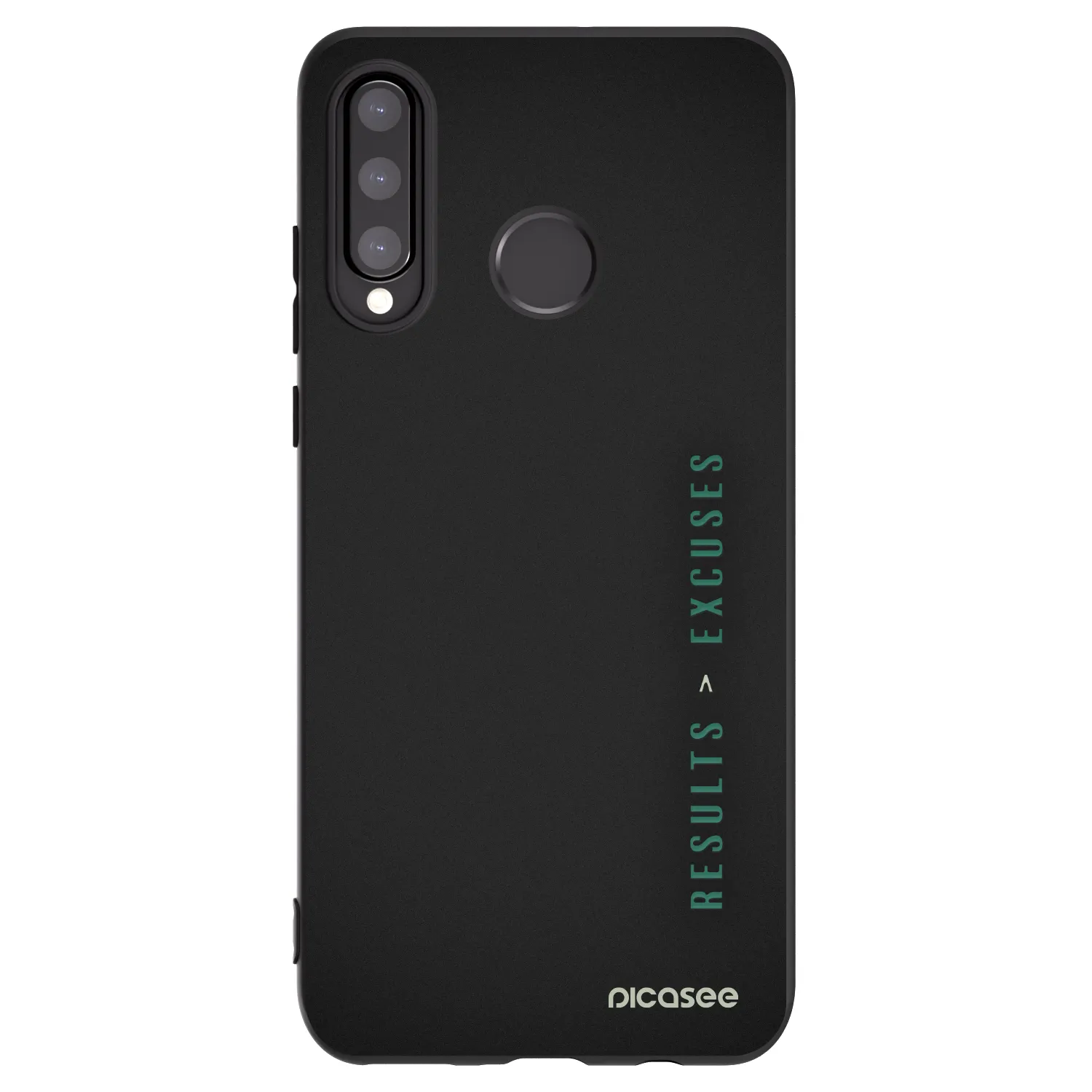 Picasee husă neagră din silicon pentru Huawei P30 Lite - Results x Excuses