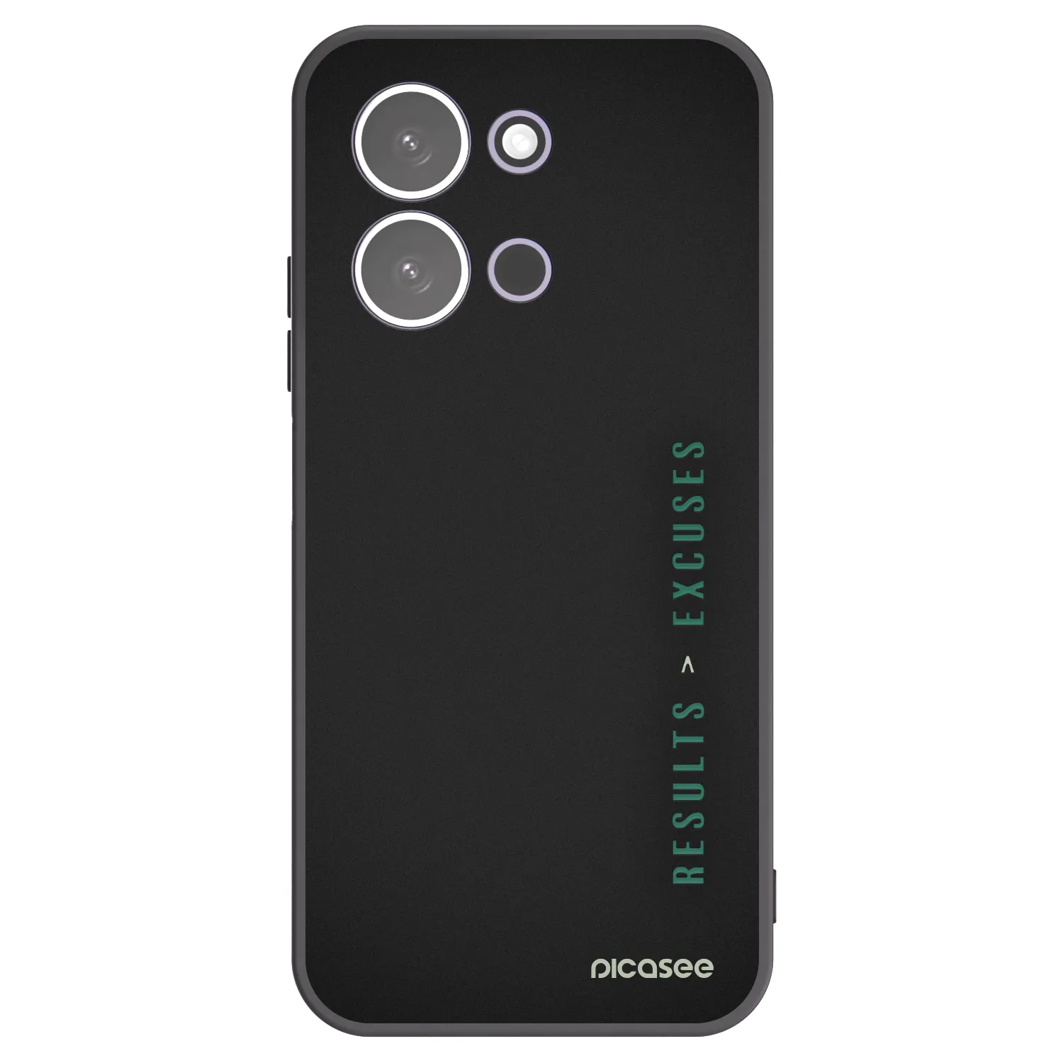 Picasee husă neagră din silicon pentru Xiaomi Redmi 15C 5G - Results x Excuses