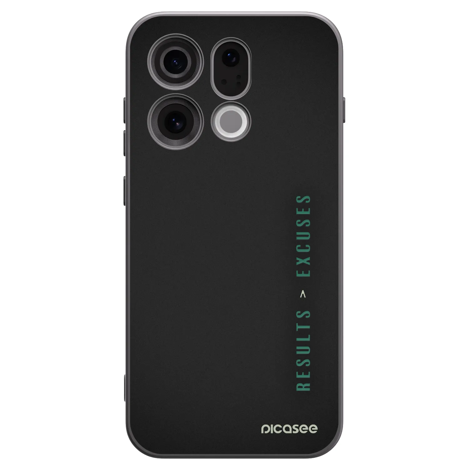 Picasee husă neagră din silicon pentru OPPO Find X9 - Results x Excuses
