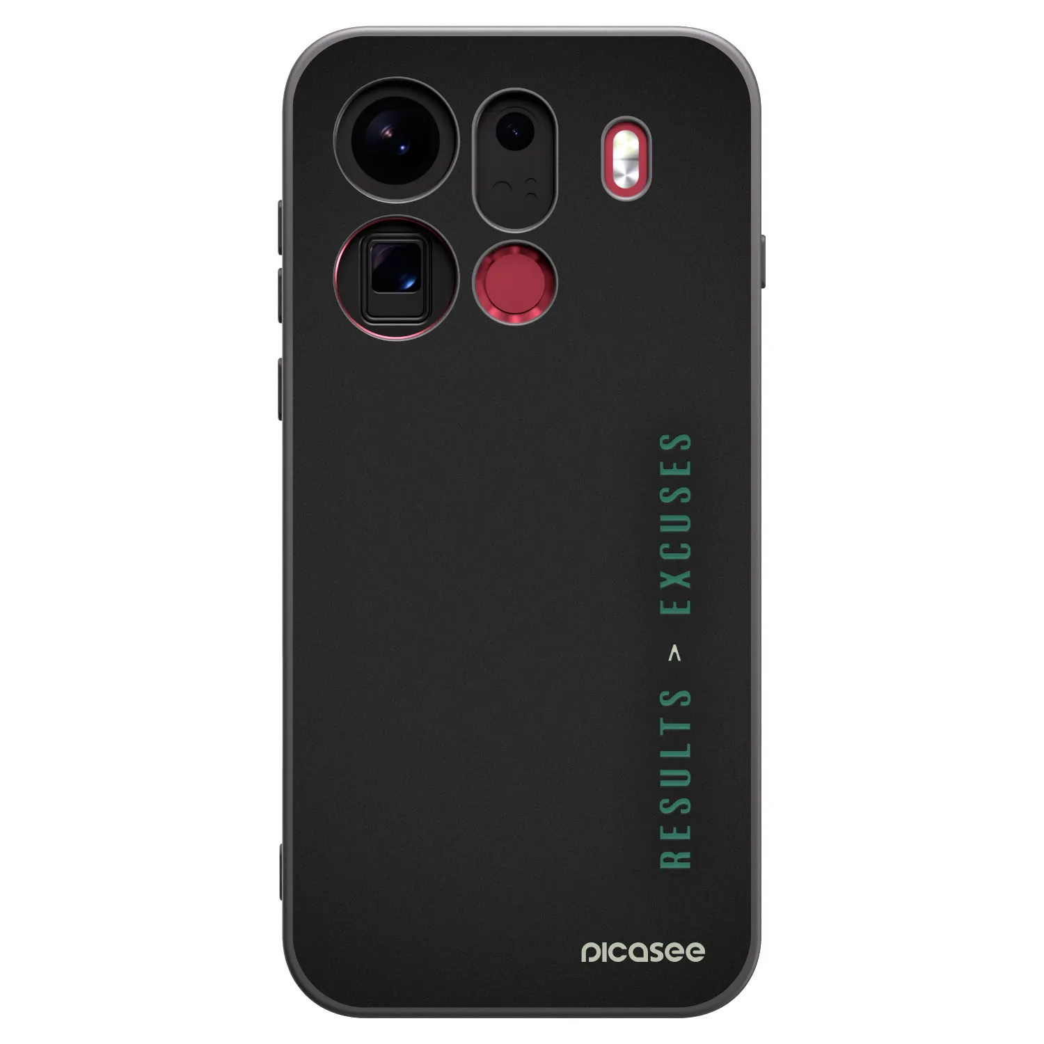 Picasee husă neagră din silicon pentru OPPO Find X9 Pro - Results x Excuses