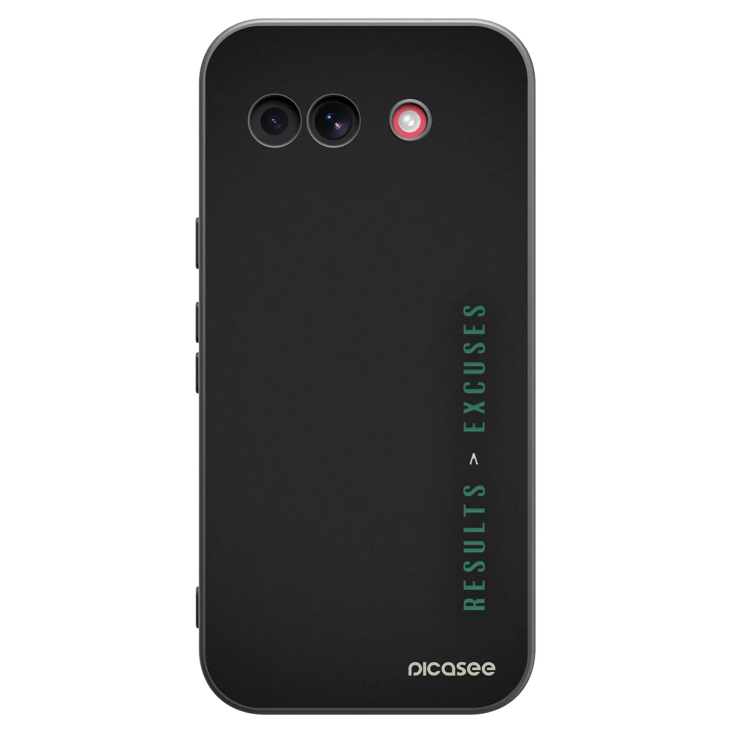 Picasee husă neagră din silicon pentru Google Pixel 10a - Results x Excuses