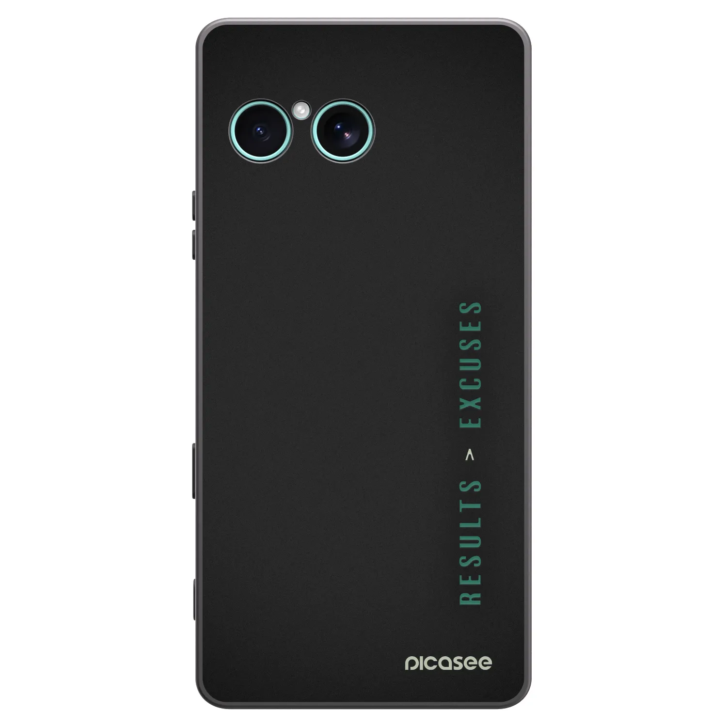 Picasee husă neagră din silicon pentru Sony Xperia 10 VII - Results x Excuses