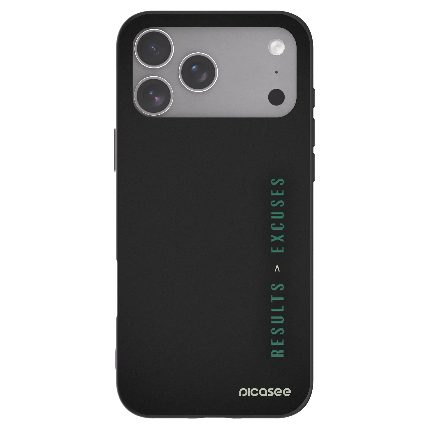 Picasee husă neagră din silicon pentru Apple iPhone 18 Pro Max - Results x Excuses