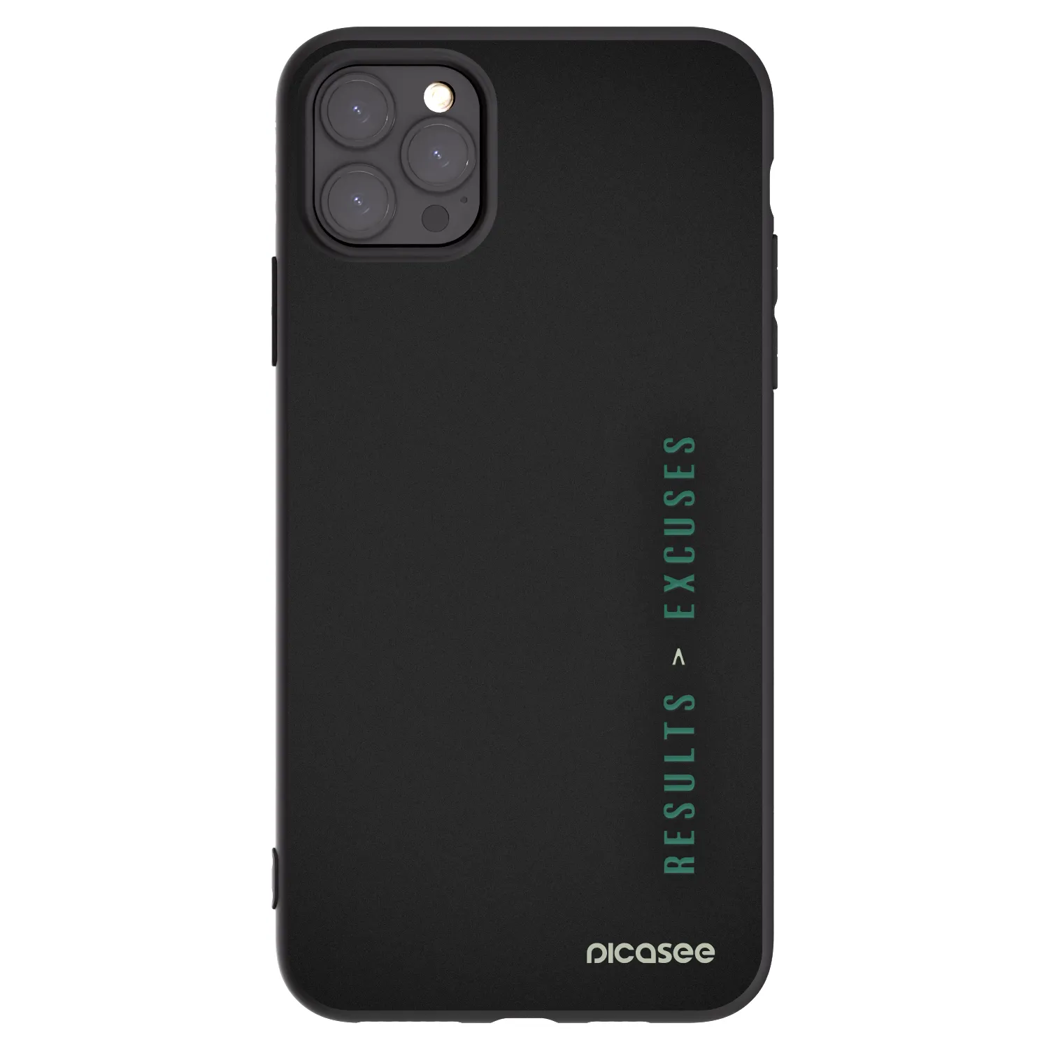 Picasee husă neagră din silicon pentru Apple iPhone 11 Pro Max - Results x Excuses