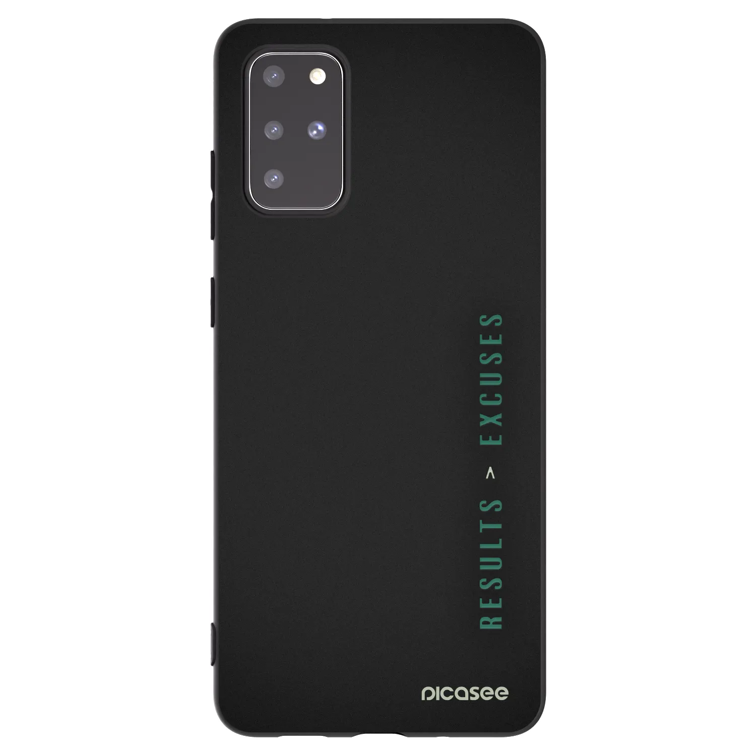 Picasee husă neagră din silicon pentru Samsung Galaxy S20+ G985F - Results x Excuses