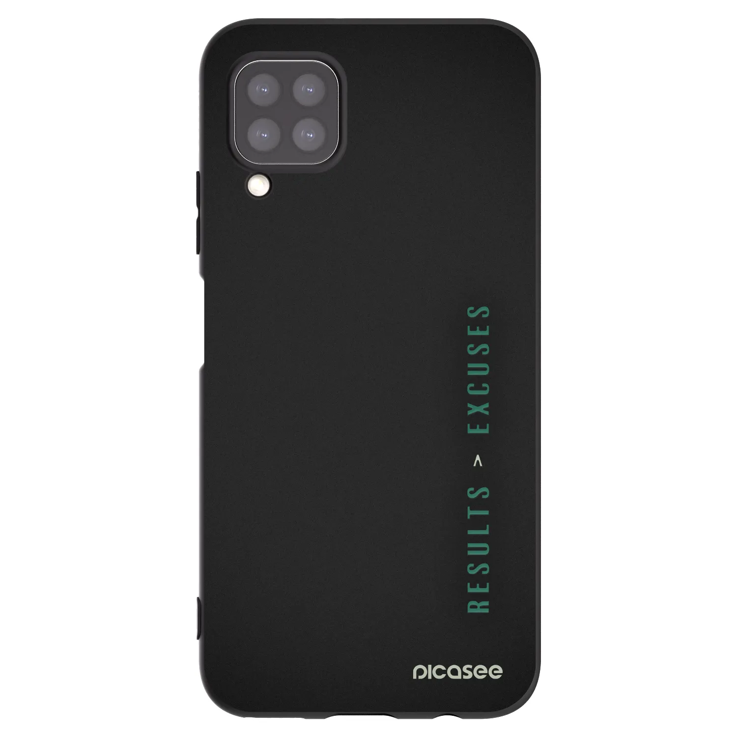 Picasee husă neagră din silicon pentru Huawei P40 Lite - Results x Excuses