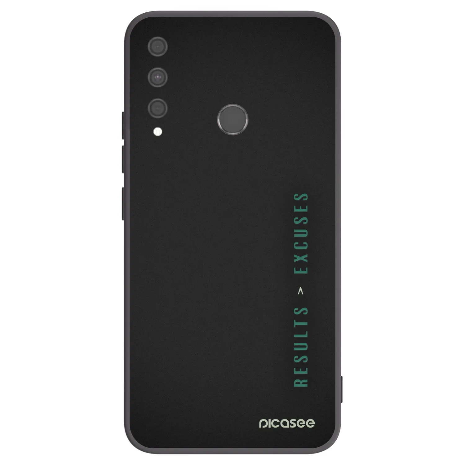 Picasee husă neagră din silicon pentru Huawei P40 Lite E - Results x Excuses