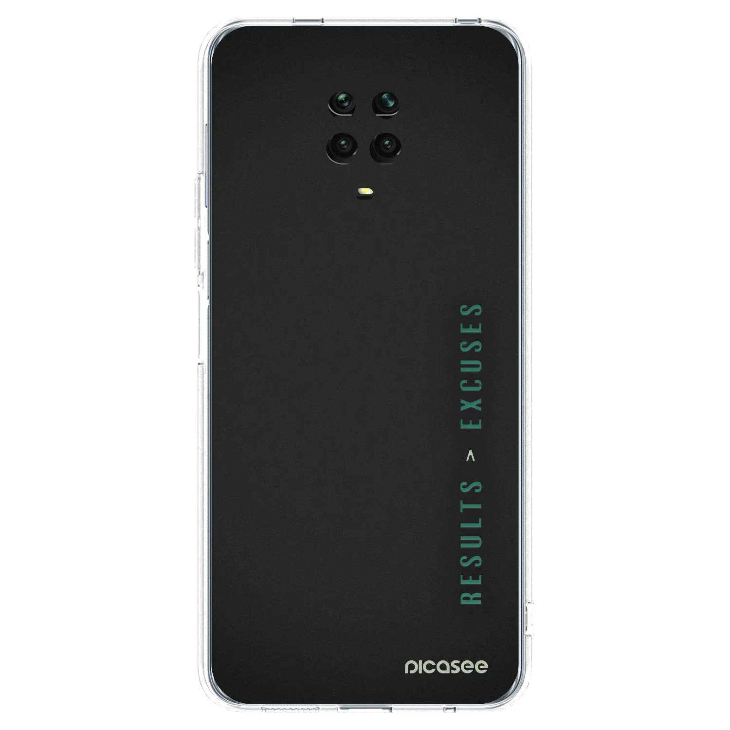 Picasee husă transparentă din silicon pentru Xiaomi Redmi Note 9 Pro - Results x Excuses