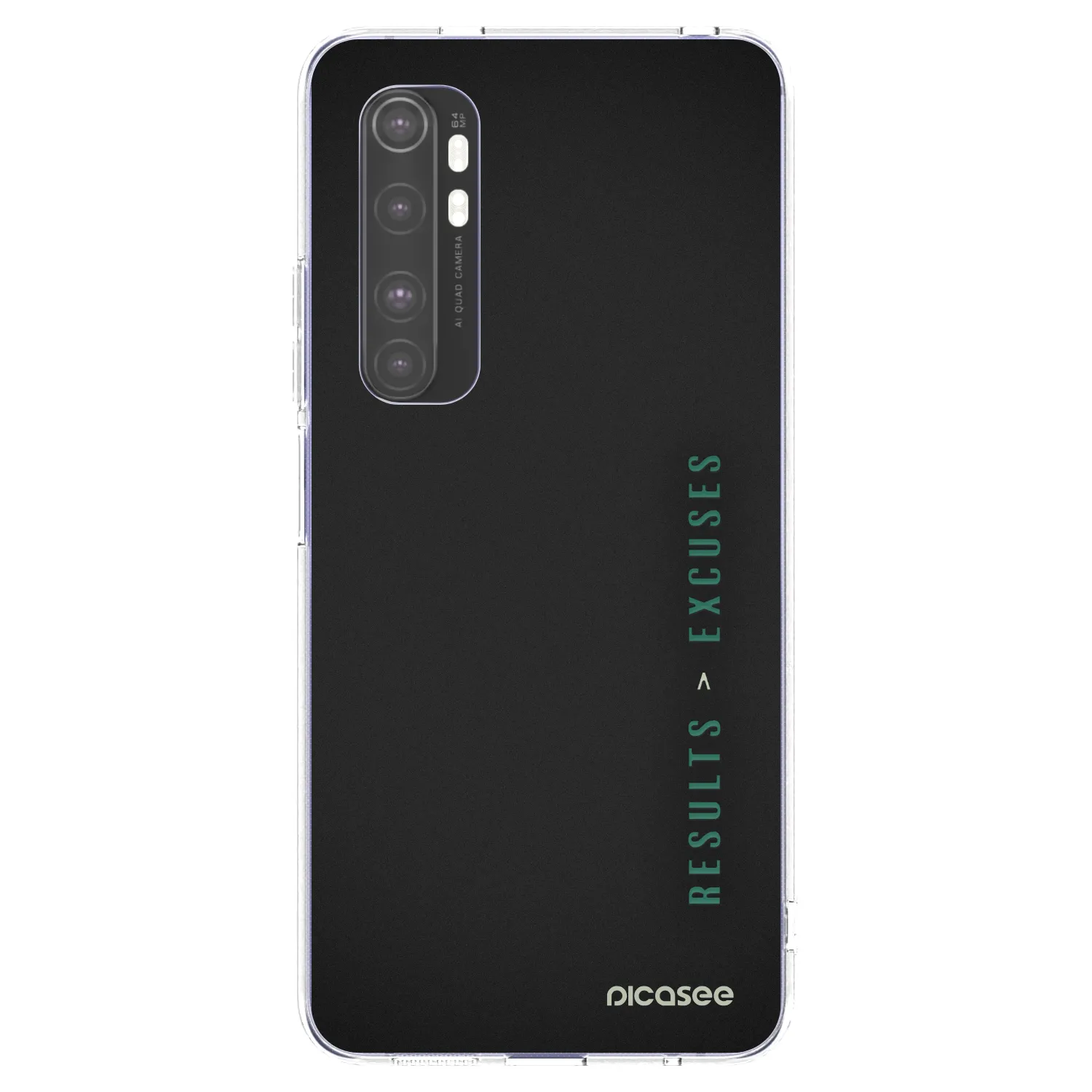 Picasee husă transparentă din silicon pentru Xiaomi Mi Note 10 Lite - Results x Excuses