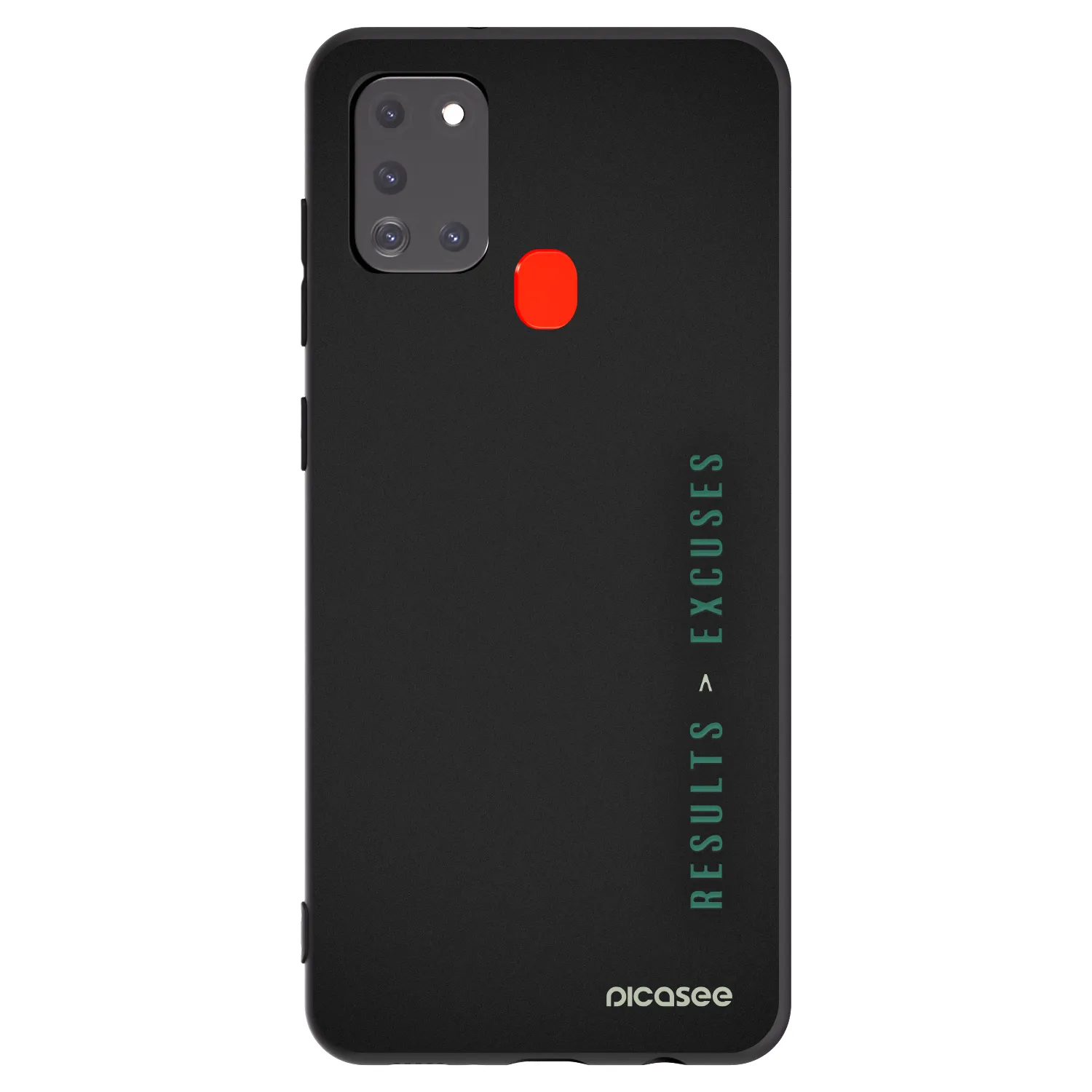 Picasee husă neagră din silicon pentru Samsung Galaxy A21s - Results x Excuses