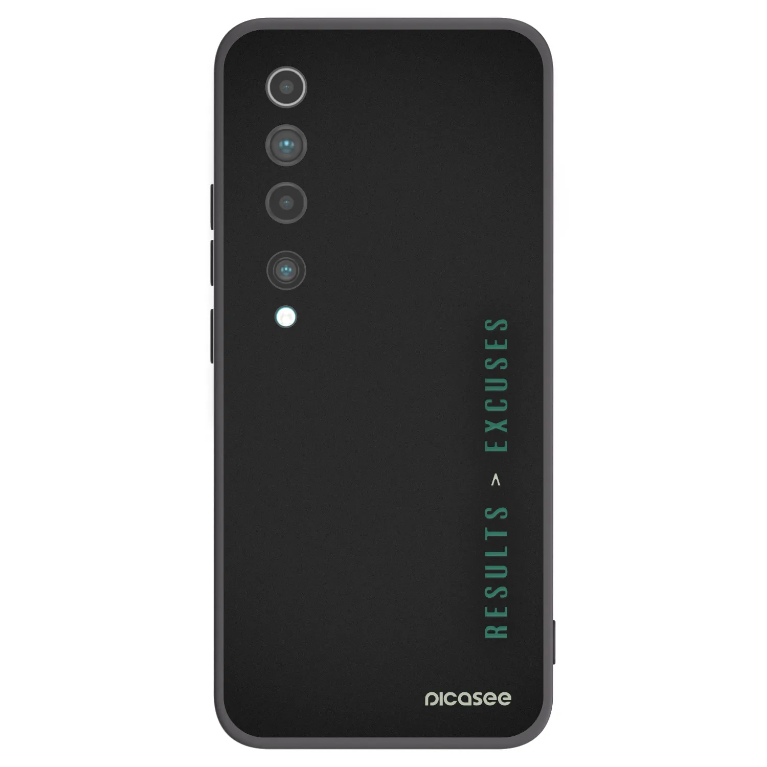 Picasee husă neagră din silicon pentru Xiaomi Mi 10 - Results x Excuses
