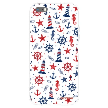 Picasee husă transparentă din silicon pentru Apple iPhone 5/5S/SE - Sailor Vibes