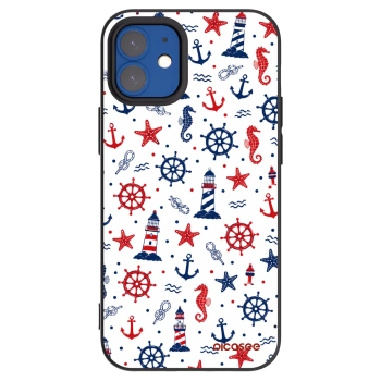 Picasee husă neagră din silicon pentru Apple iPhone 12 mini - Sailor Vibes
