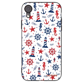 Picasee husă neagră din silicon pentru Apple iPhone XR - Sailor Vibes