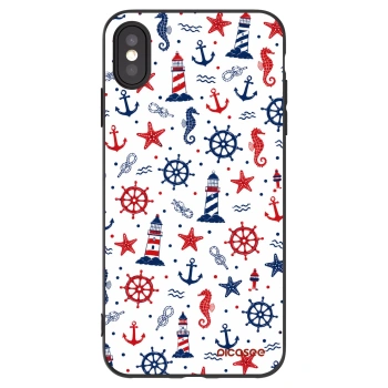 Picasee husă neagră din silicon pentru Apple iPhone XS Max - Sailor Vibes