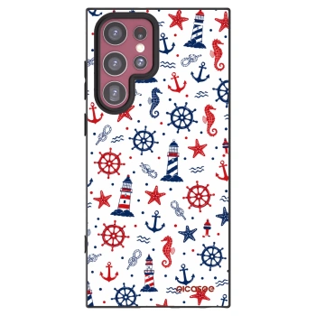 Picasee husă neagră din silicon pentru Samsung Galaxy S22 Ultra 5G - Sailor Vibes