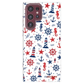 Picasee husă transparentă din silicon pentru Samsung Galaxy S22 Ultra 5G - Sailor Vibes